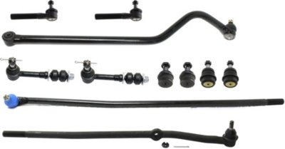 AM RAM 3500-98-99 FRONT SUSPENSION KIT 11 pc kit with Track Bar Sway Bar Links Ball Joints and Tie Rod Ends SKU KIT 030619-06 OEM 10253-288001-288004-305113
