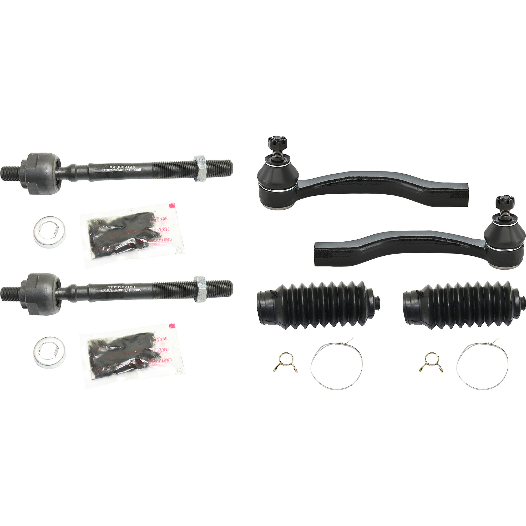 AM CIVIC 96-00 FRONT SUSPENSION KIT 6 pc kit with Steering Rack Boots and Tie Rod Ends SKU KIT 030619-11 OEM 53534SR3N52-53534SV4003-101482