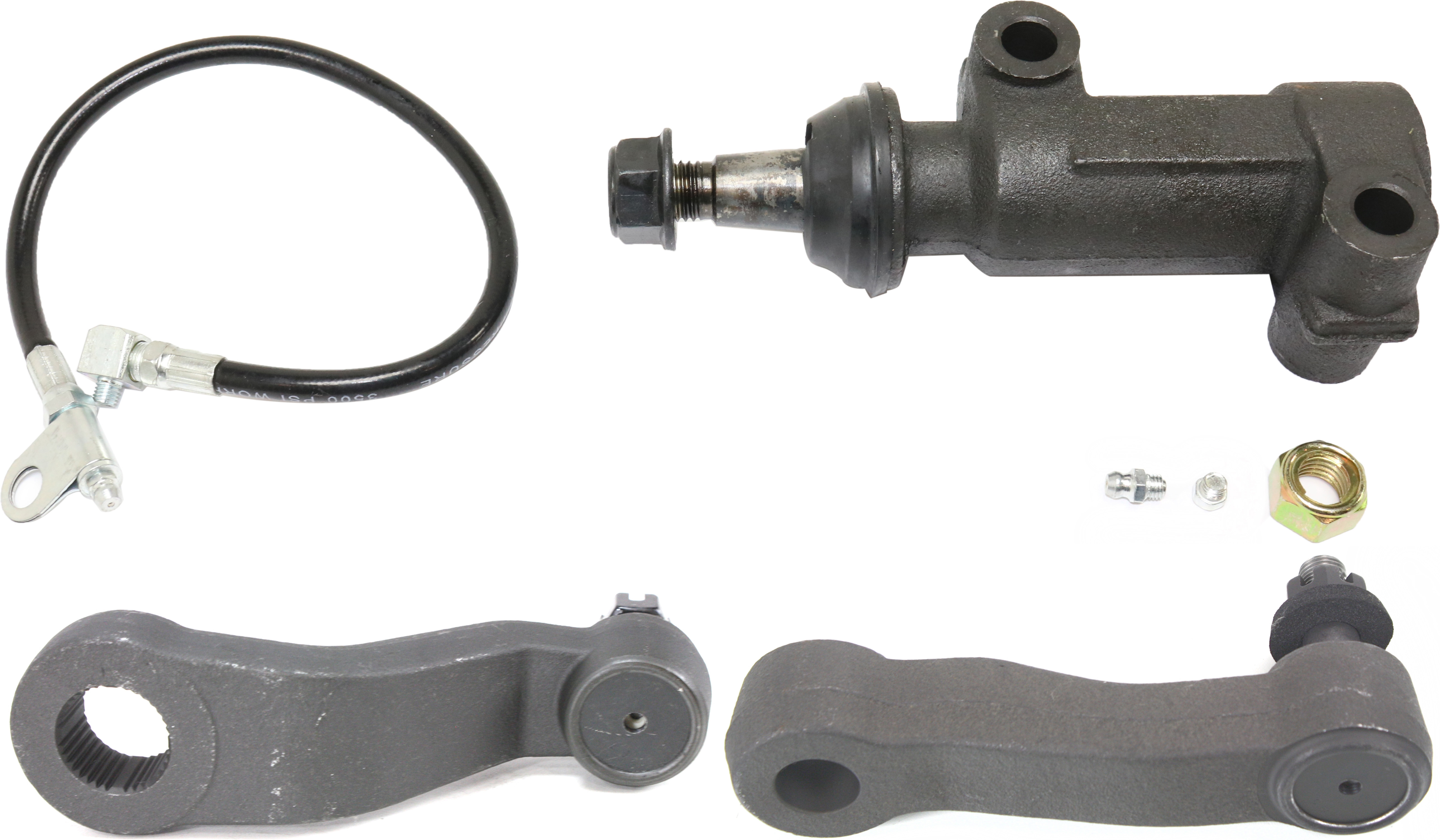 AM SIERRA 99-10 SUBURBAN 2500-00-10 FRONT SUSPENSION KIT 3 pc kit w Idler Arm Idler Arm Bracket and Pitman Arm SKU KIT 030717-07 OEM 190164-2683715-4501121-1247138