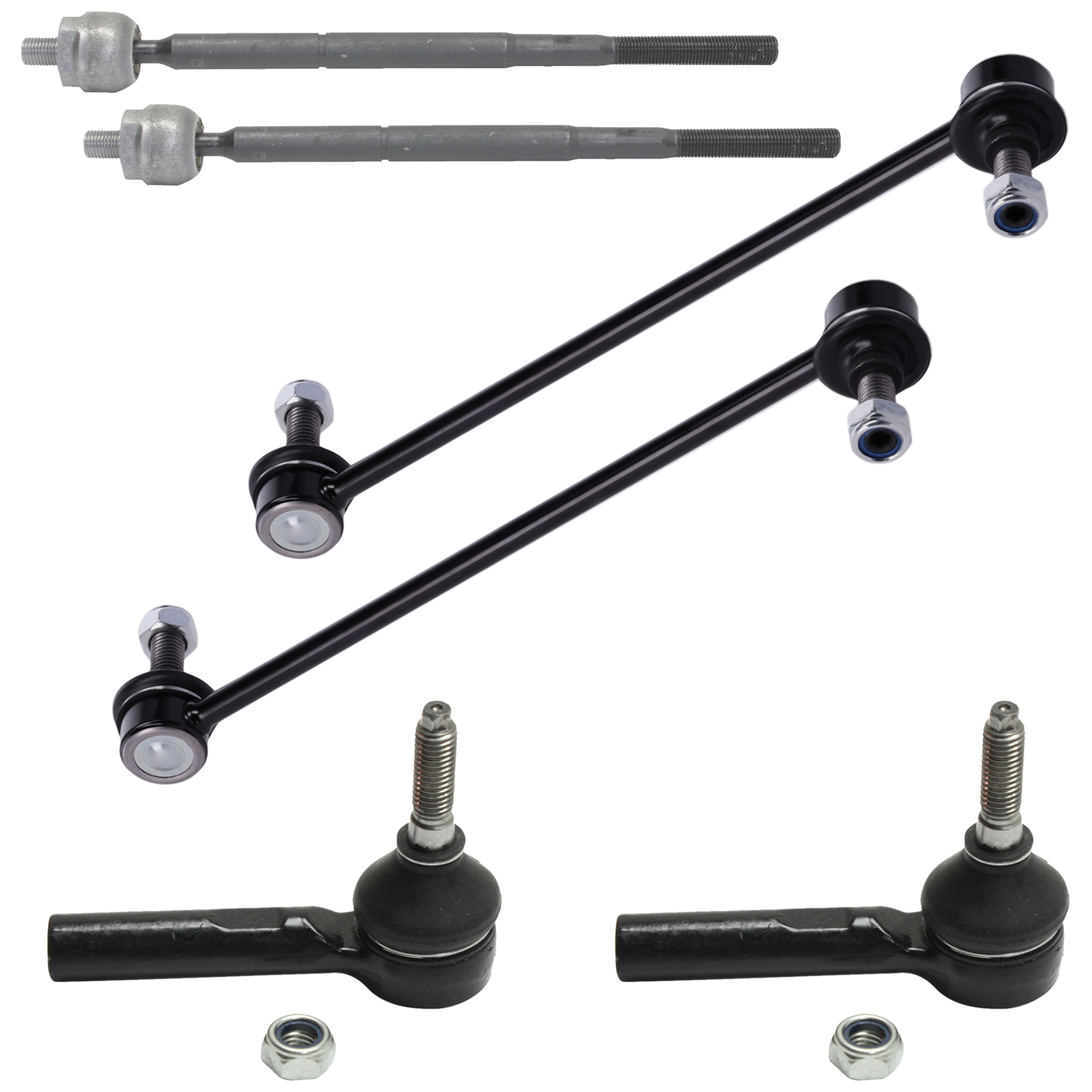 AM ION 03-07 COBALT 05-10 FRONT SUSPENSION KIT 6 pc kit with Sway Bar Links and Tie Rod Ends SKU KIT 030717-19 OEM 20784686-2695626-4051208-15788