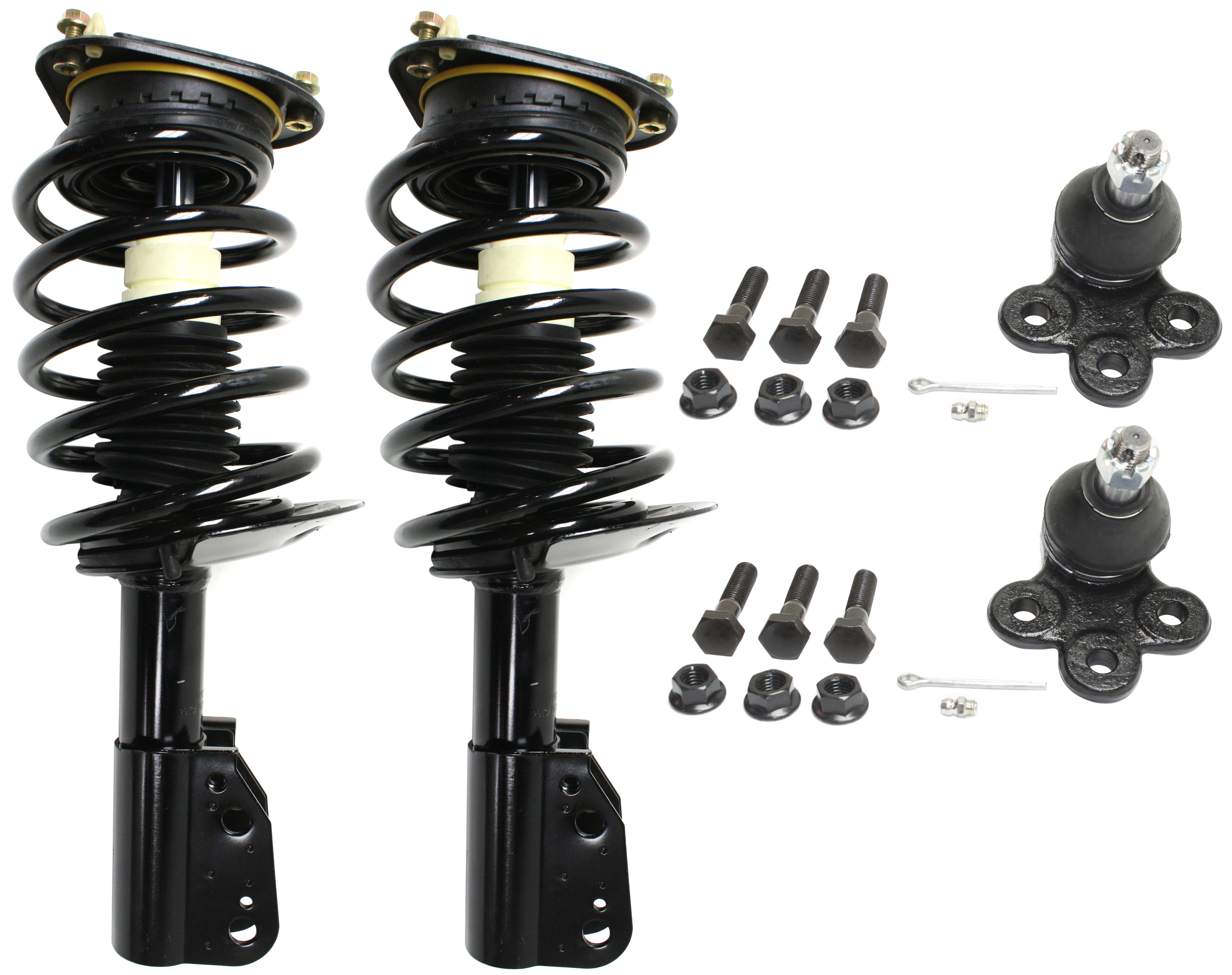 AM DEVILLE LESABRE 00-05 FRONT SUSPENSION KIT RH AND LH 4 pc Kit with Ball Joints and Loaded Struts SKU KIT 030718-05 OEM 2601597-5051324-19144074-25672