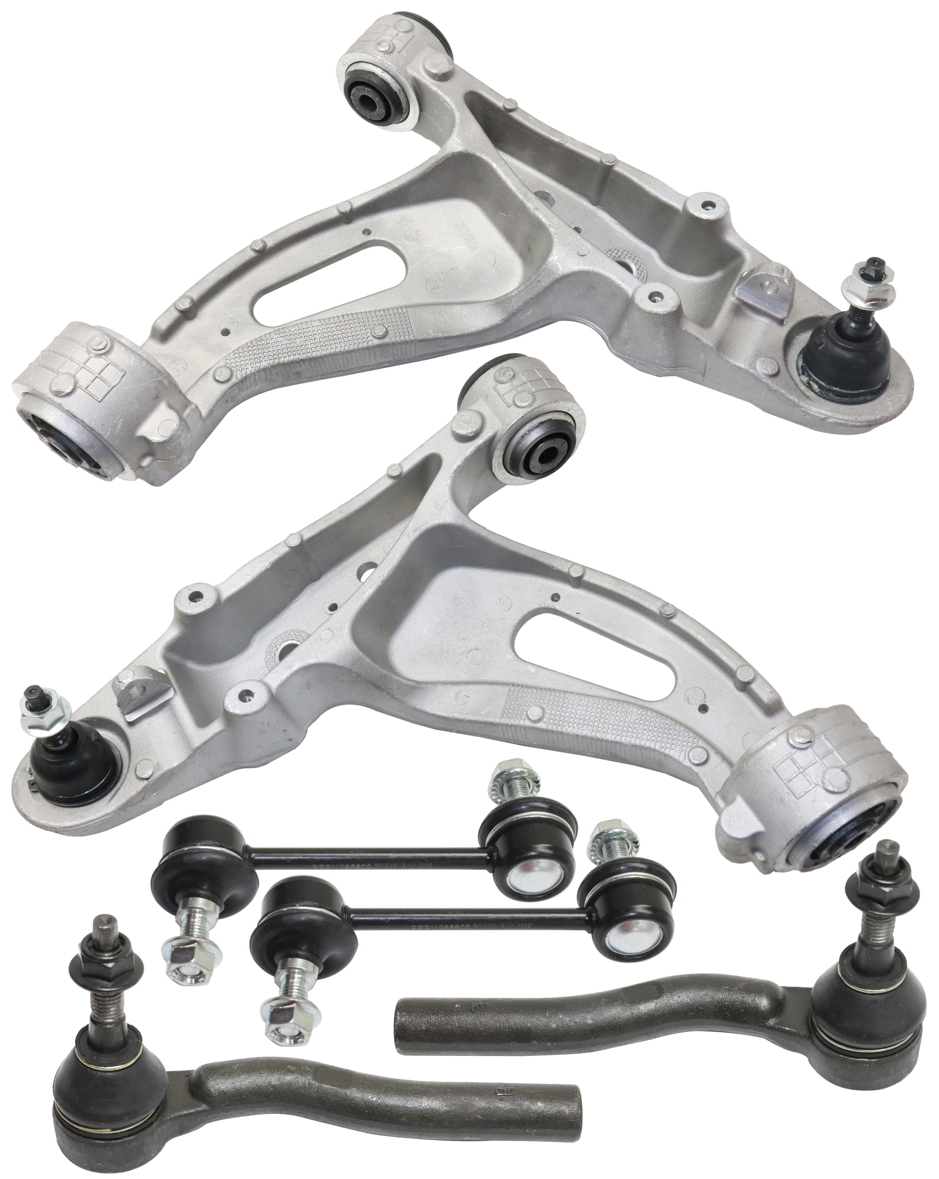 AM CTS 03-07 CONTROL ARM KIT Set of 6 Front RH and LH RWD with Sway Bar Link and Tie Rod End SKU KIT 030718-13 OEM 257-582-822-575-828-000-000-000-000