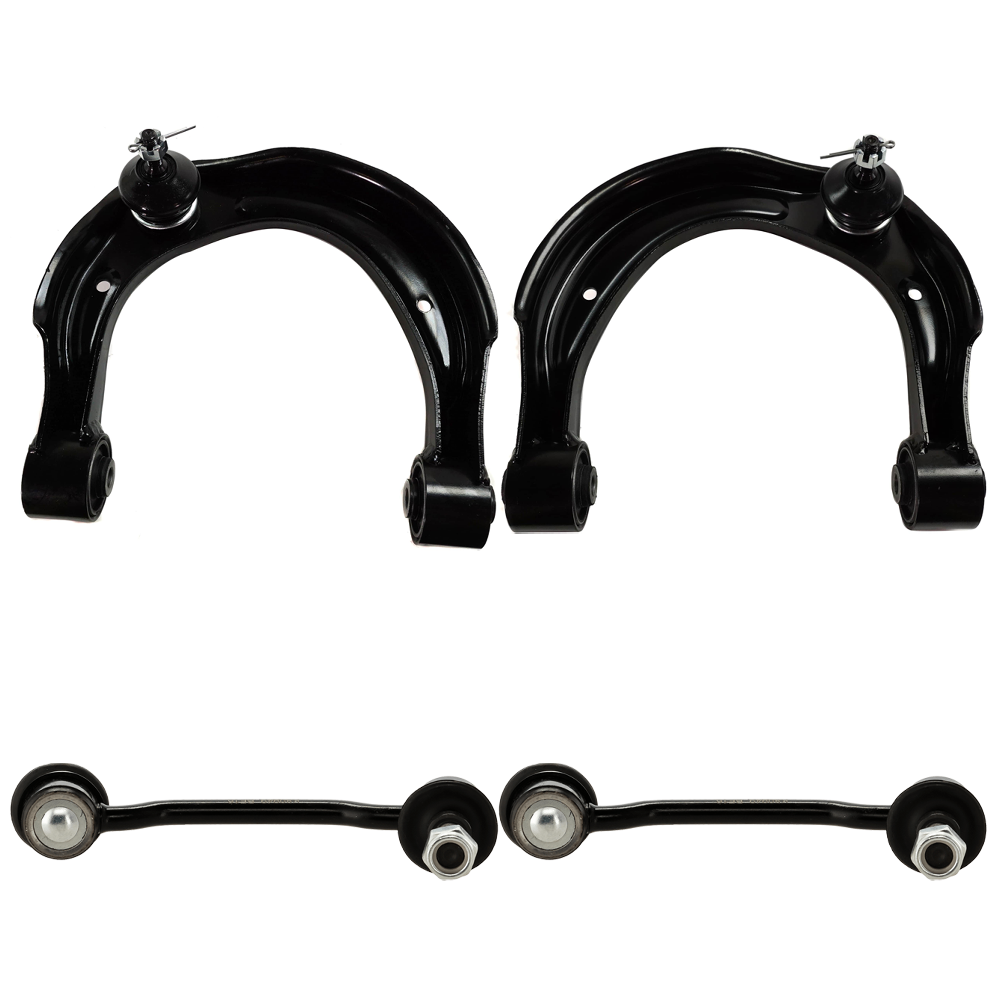 AM AZERA 06-06 FRONT CONTROL ARM KIT RH AND LH Upper w ball joint s 4 pc Kit with Sway Bar Link SKU KIT 030718-15 OEM 544203F601-544103F601