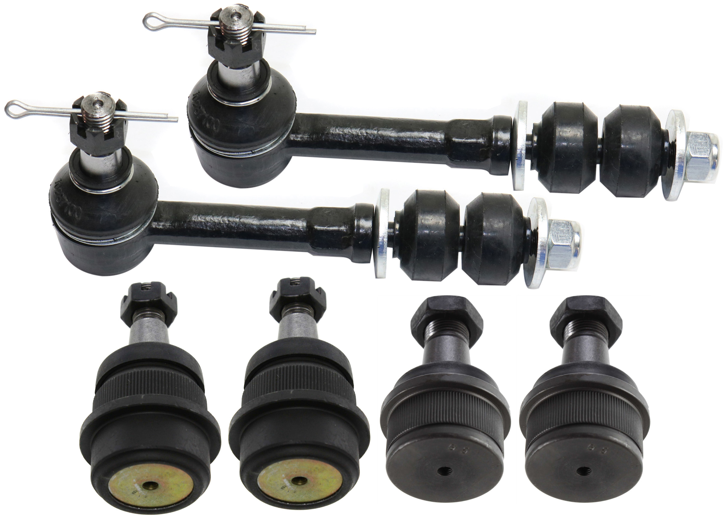 AM RAM 1500-2500 P U 95-99 FRONT SUSPENSION KIT RH AND LH 6 pc kit with Ball Joints and Sway Bar Links SKU KIT 030718-16 OEM 10253-288001-288004-305113
