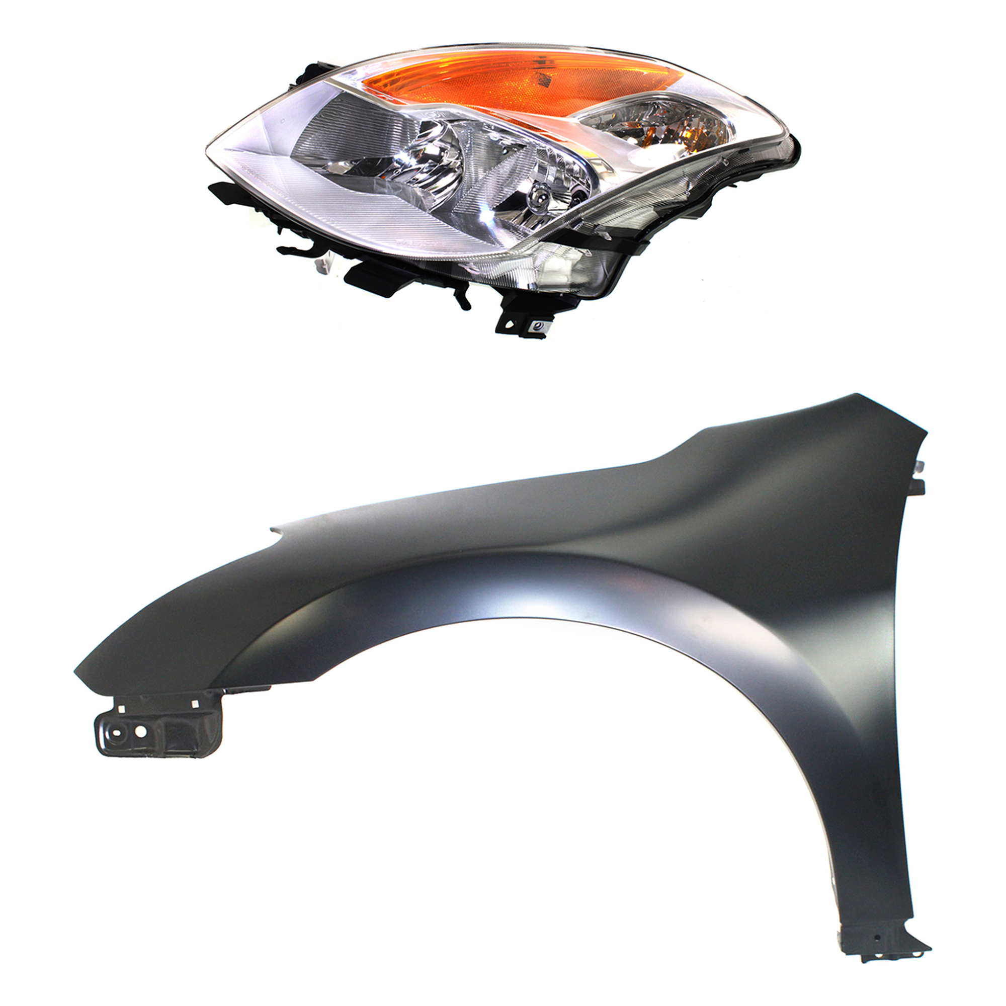 AM ALTIMA 08-08 HEAD LAMP LH Assembly HID Xenon with HID kit 2 pc Kit with Fender SKU KIT 030823-16005 Partslink NI2502178 NI1240195 OEM 26060ZN60A 63101ZN65A