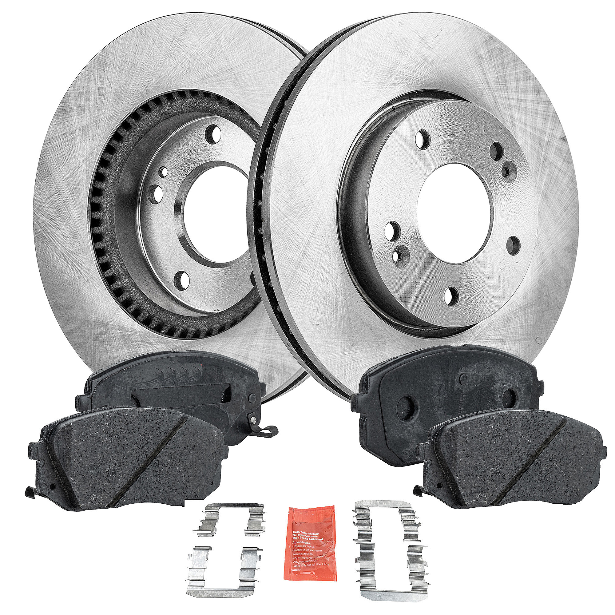 AM TUCSON 10-11 FRONT BRAKE DISC AND PAD KIT 4 pc kit SKU KIT 030923-06 OEM 517122C000-517121F000-517121F3