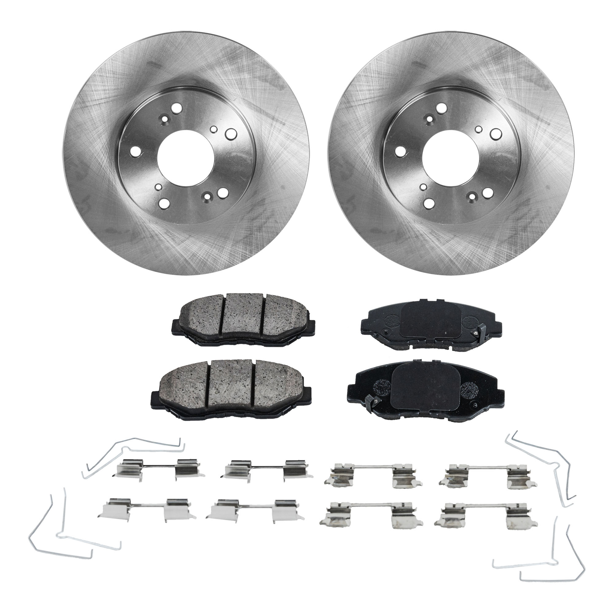 AM CR V 02-04 ACCORD 03-17 CIVIC 13-21 FRONT BRAKE DISC AND PAD KIT 4 pc kit SKU KIT 031121-02-106 OEM 45251S87A00-45022S9AA01-45022S