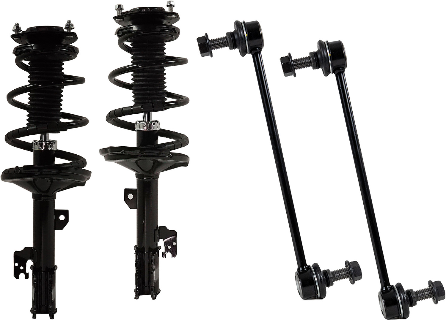 AM HIGHLANDER 04-07 FRONT SUSPENSION KIT RH AND LH 4 pc kit w Loaded Struts and Sway Bar Links SKU KIT 031121-02-138 OEM 48510A9360-4813148291-481310E0