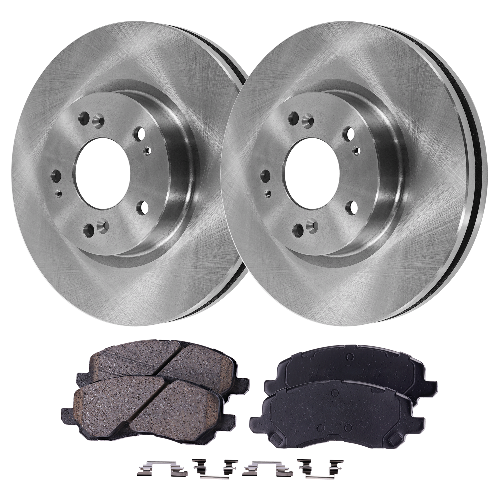 AM GALANT 04-07 FRONT BRAKE DISC AND PAD KIT 2 Wheel Set SKU KIT 031121-02-147 OEM MN102000-5191217AA 5191229AA 4
