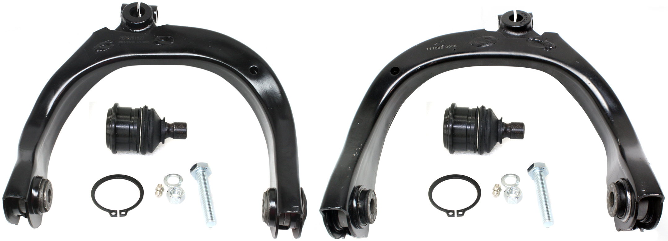 AM ENVOY TRAILBLAZER 02-09 FRONT CONTROL ARM KIT RH AND LH Upper w ball joint s 4 pc Kit with Ball Joint SKU KIT 031214-03 OEM 104332-1017701-2601559-5001112