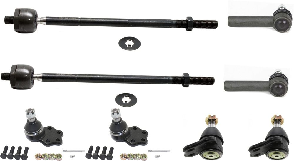 AM DAKOTA 00-04 DURANGO 00-03 FRONT SUSPENSION KIT RH AND LH 8 pc kit with Ball Joints and Tie Rod Ends SKU KIT 031214-08 OEM 104291-2601493-2601541-5051