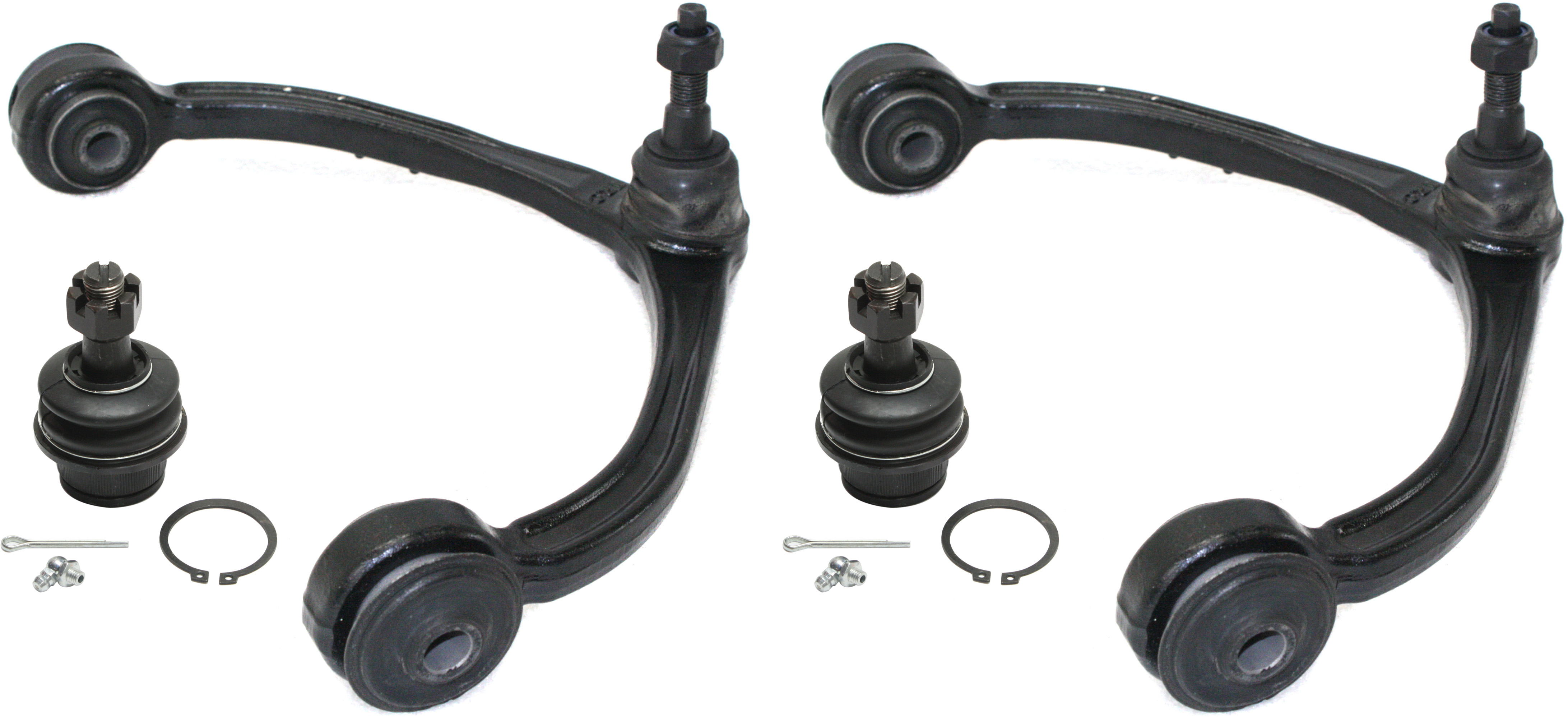 AM DAKOTA 05-11 FRONT CONTROL ARM KIT RH AND LH Upper 4 pc Kit with Ball Joint SKU KIT 031214-09 OEM 2601668-5051375-10480605-45D23