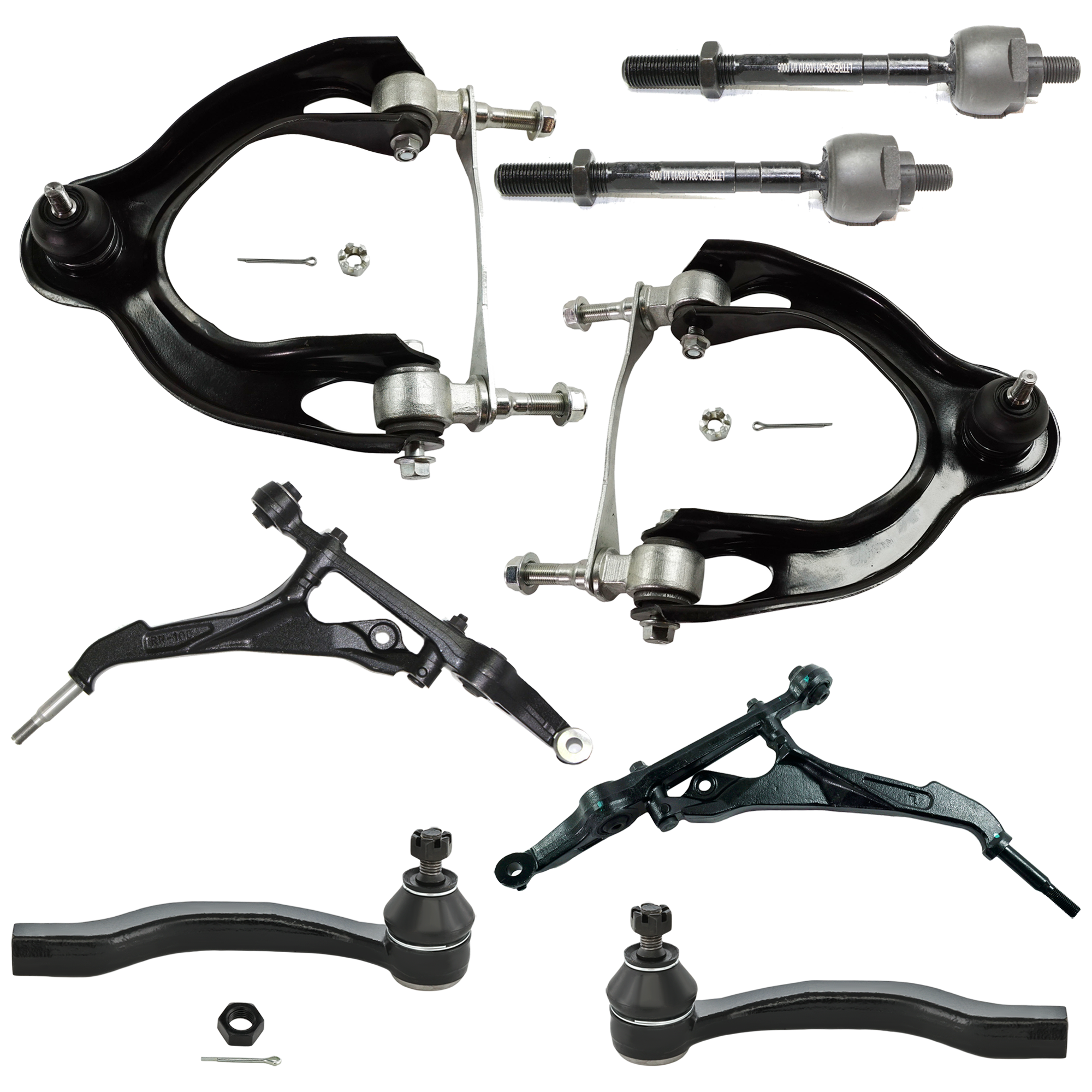 AM CIVIC 92-95 CIVIC DEL SOL 93-97 SUSPENSION KIT RH AND LH 8 pc Kit with Control Arms and Tie Rod Ends SKU KIT 031224-05 OEM 51360SR3020-51360SR3010-51360S