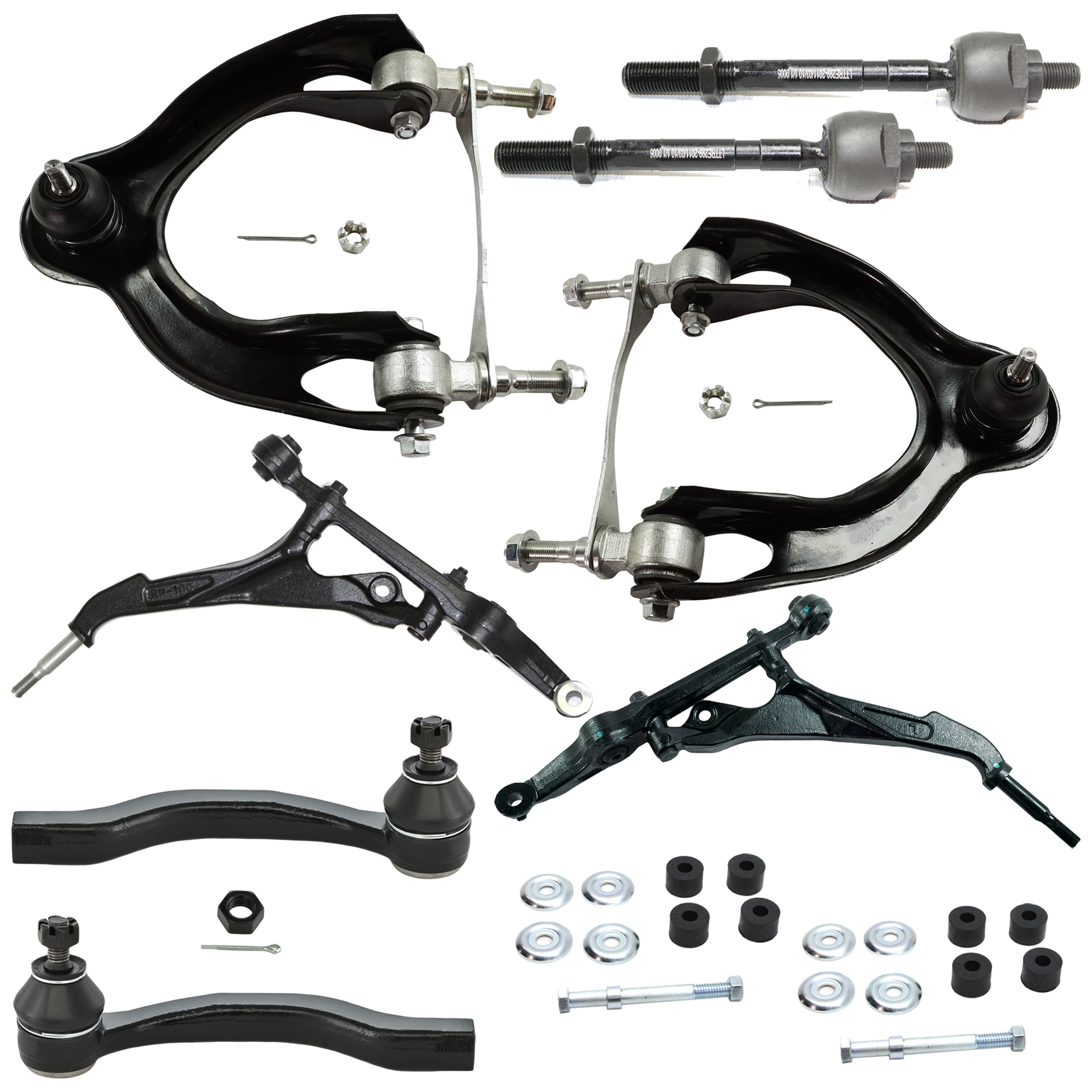 AM CIVIC 92-95 CIVIC DEL SOL 93-97 SUSPENSION KIT RH AND LH 10 pc Kit with Control Arms Tie Rod Ends and Sway Bar Links SKU KIT 031224-06 OEM 51360SR3020-51360SR3010-51360S