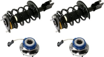 AM GRAND PRIX 97-03 ALLURE 05-09 FRONT SUSPENSION KIT RH AND LH 4 pc kit with Loaded Struts and Wheel Hubs SKU KIT 031319-25 OEM 22064733-22064734-88964168
