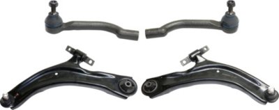 AM ROGUE 08-13 ROGUE SELECT 14-15 FRONT CONTROL ARM KIT RH AND LH Lower 4 pc kit with Tie Rod End SKU KIT 031319-30 OEM 54501JG000-54500JG000 D8640JY0