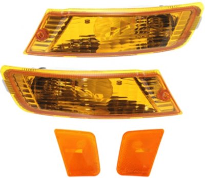 AM LIBERTY 05-07 AUTO LIGHT KIT 4 pc kit RH and LH with Side Marker and Turn Signal Light SKU KIT 031319-41 Partslink CH2521143 CH2520143 CH2550123 OEM 55156766AE 55156767AE 55156883