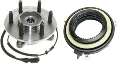 AM F 150-05-08 MARK LT 06-08 FRONT SUSPENSION KIT 2 pc Kit with 4WD Actuator and Wheel Hub SKU KIT 031319-44 OEM 7L1Z3C247A 94256011