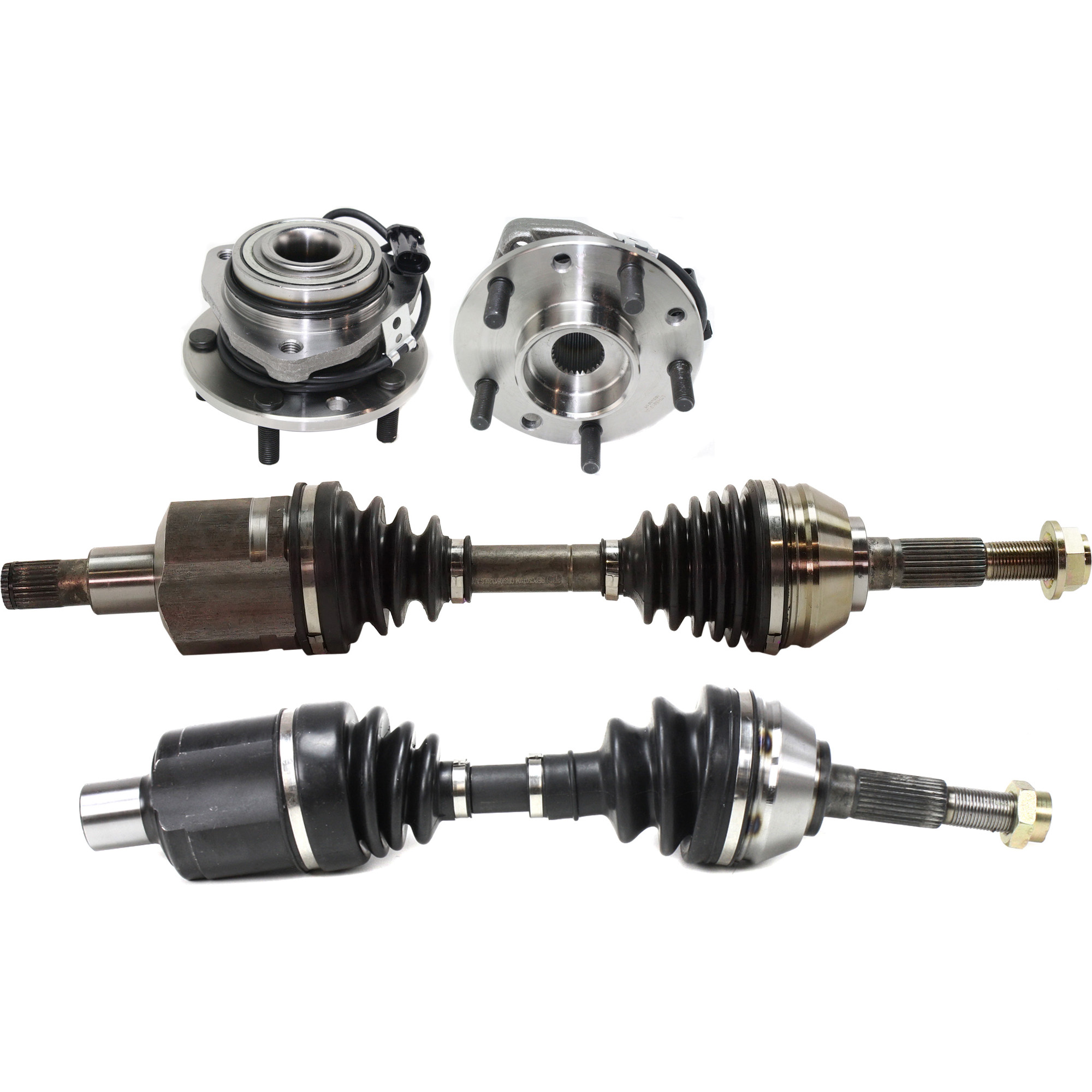 AM BLAZER JIMMY 97-05 S10-97-04 FRONT SUSPENSION KIT RH AND LH 4 pc Kit includes Axle Assemblies and Wheel Hubs SKU KIT 031321-03 OEM 12413045
