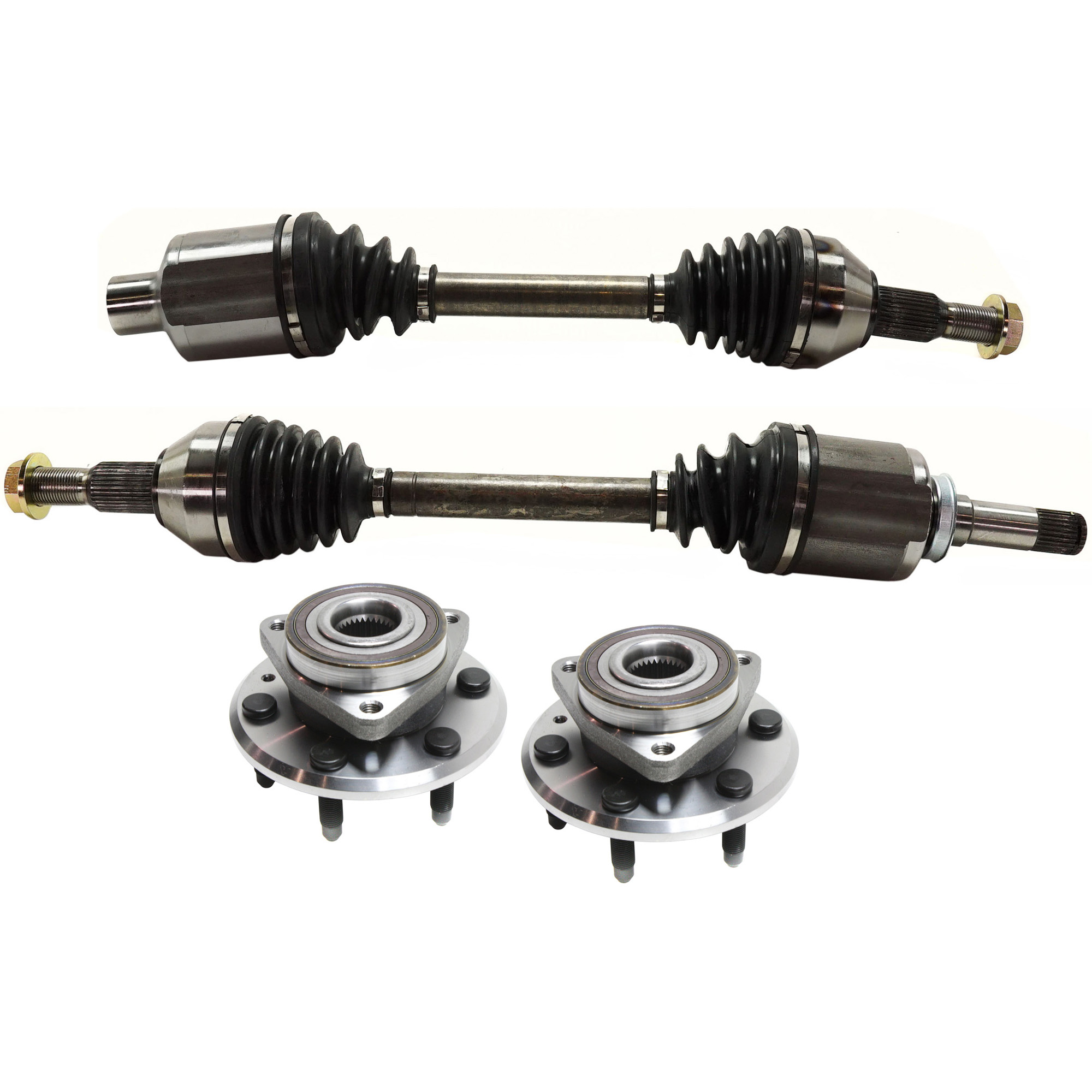 AM ACADIA 07-16 ENCLAVE 08-17 FRONT SUSPENSION KIT RH AND LH 4 pc kit with Axle Assemblies and Wheel Hubs SKU KIT 031321-10 OEM 22756832