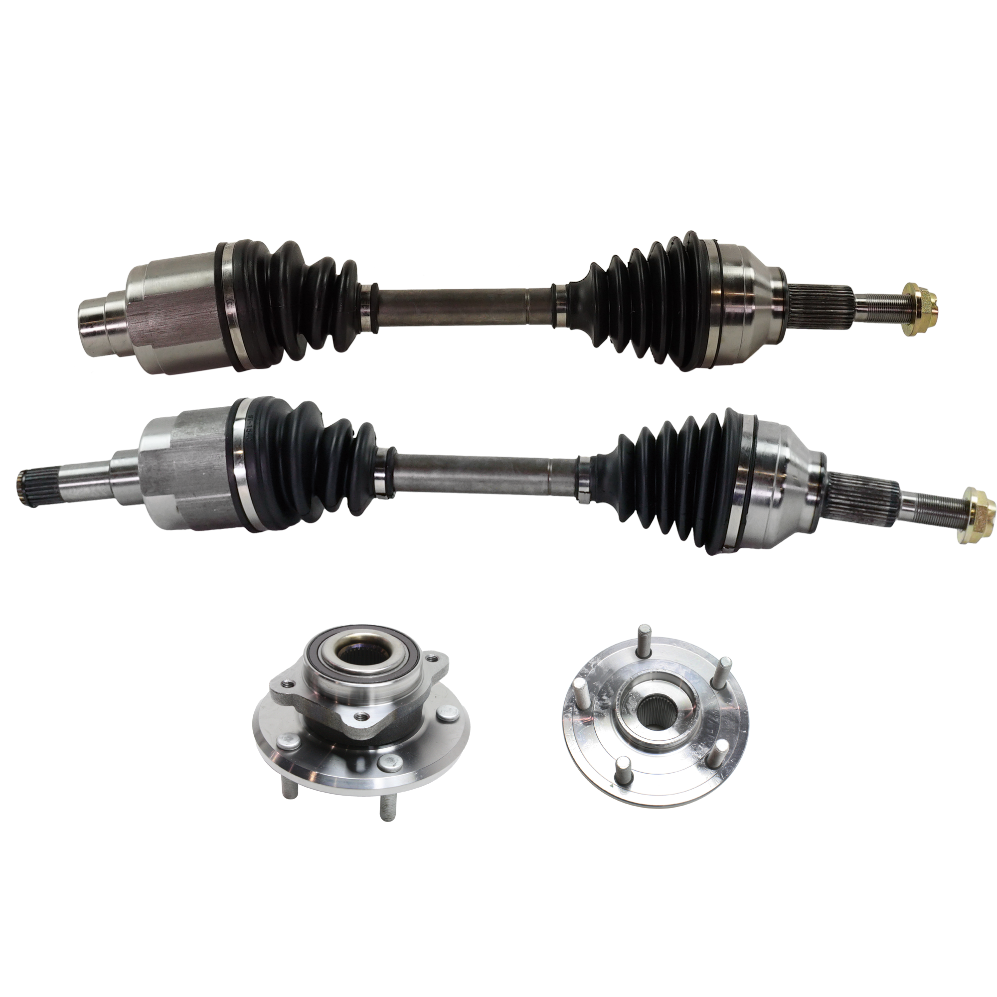 AM JOURNEY 09-17 FRONT SUSPENSION KIT RH AND LH 4 pc kit with Axle Assemblies and Wheel Hubs SKU KIT 031321-11 OEM 68184748AB