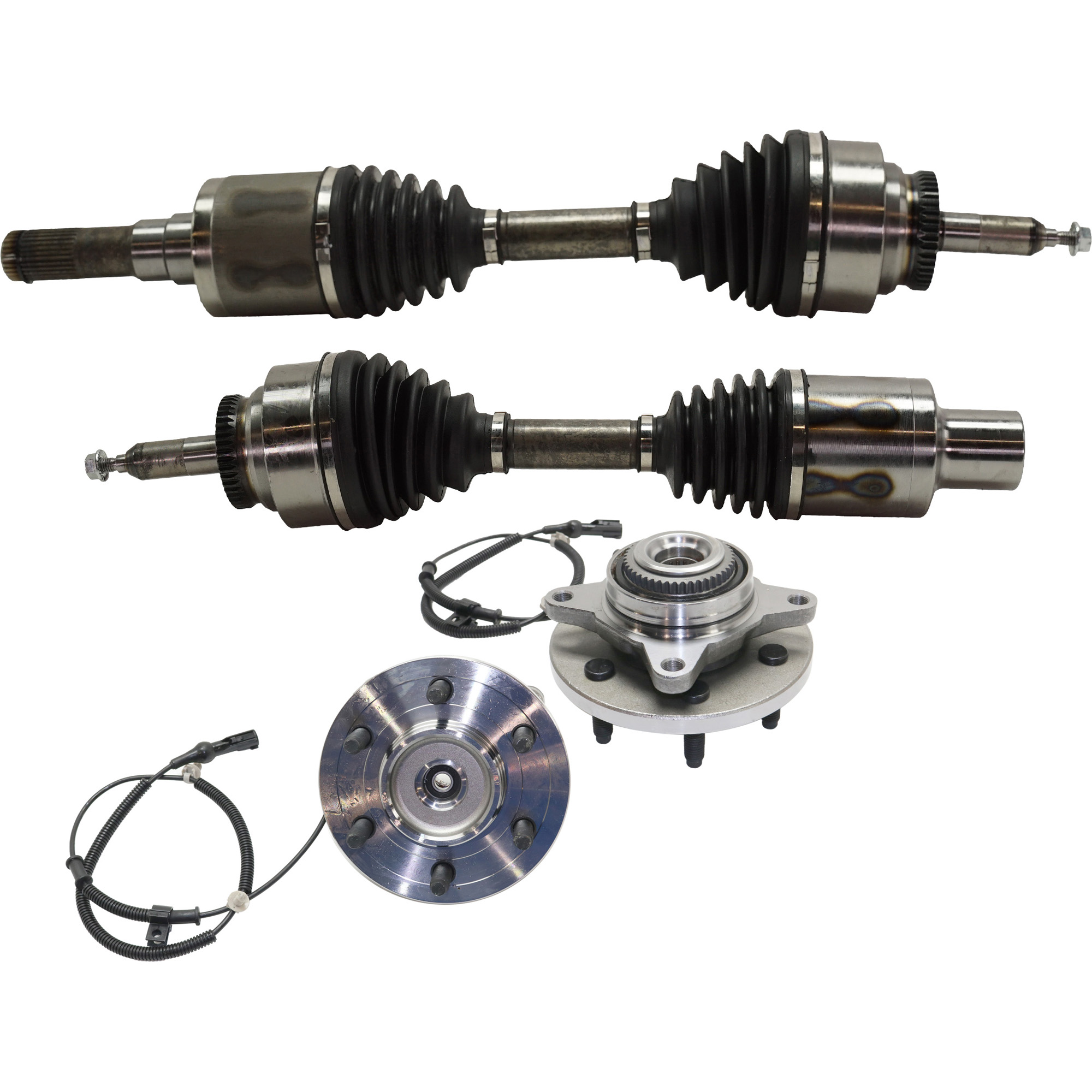 AM F 150-09-10 FRONT SUSPENSION KIT RH AND LH 4 pc Kit includes Axle Assemblies and Wheel Hubs SKU KIT 031321-20 OEM 9L3Z1104A