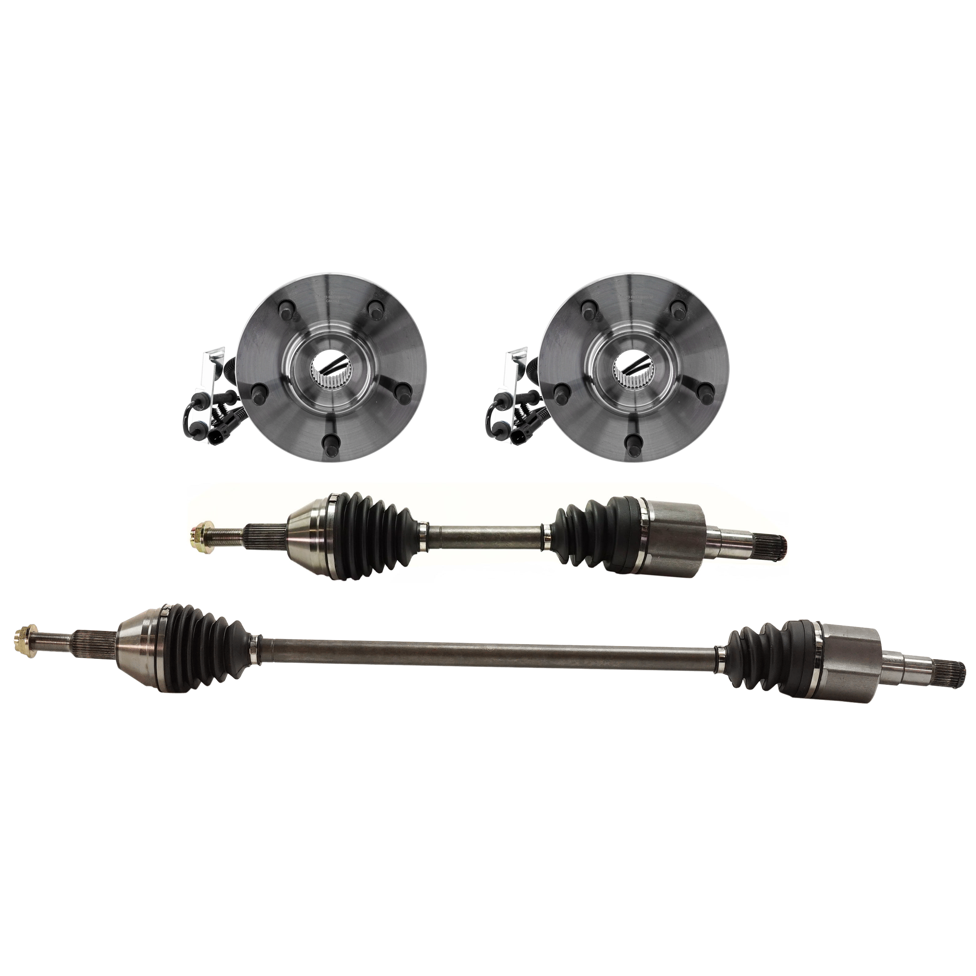 AM GRAND CARAVAN TOWN COUNTRY 08-10 FRONT SUSPENSION KIT RH AND LH 4 pc Kit includes Axle Assemblies and Wheel Hubs SKU KIT 031321-22 OEM 5154214AA