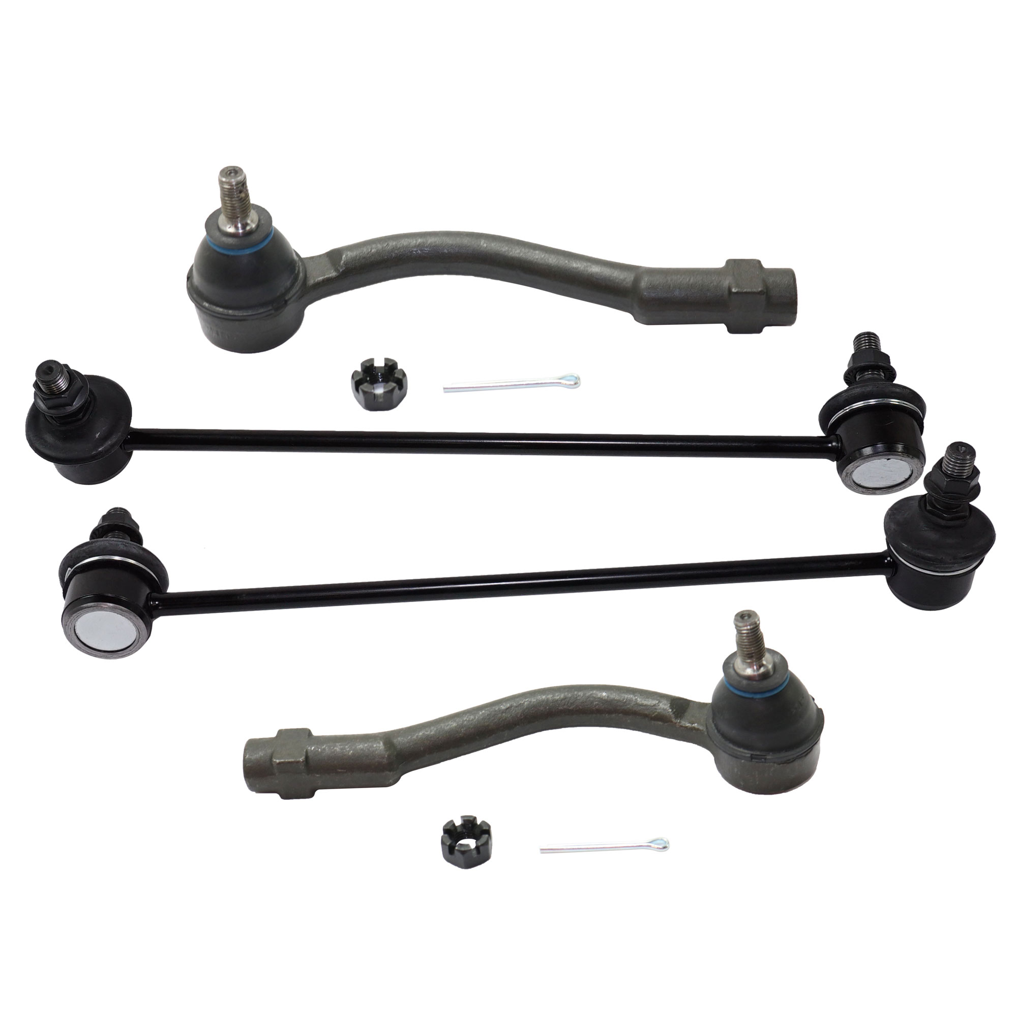AM RIO RIO5-06-11 FRONT SUSPENSION KIT RH AND LH 4 pc Kit with Sway Bar Links and Tie Rod Ends SKU KIT 031418-01 OEM 548301-548301E000-1015346-1880