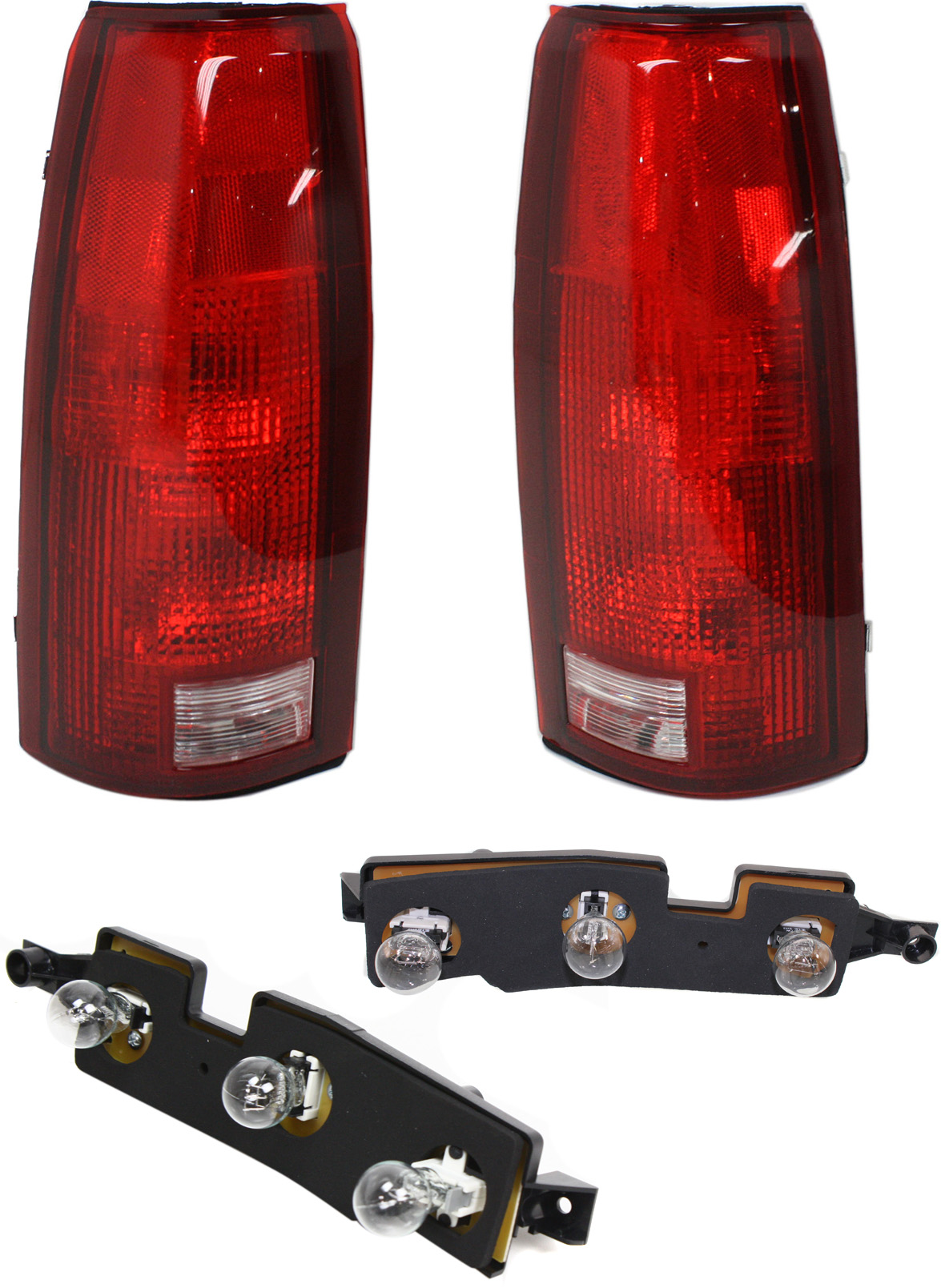 AM C K FULL SIZE P U 88-00 TAIL LAMP RH AND LH 4 pc Kit with Tail Light Circuit Board SKU KIT 031419-01 Partslink GM2806101 GM2807101 OEM 5977868 PFM 5977867 PFM 165115