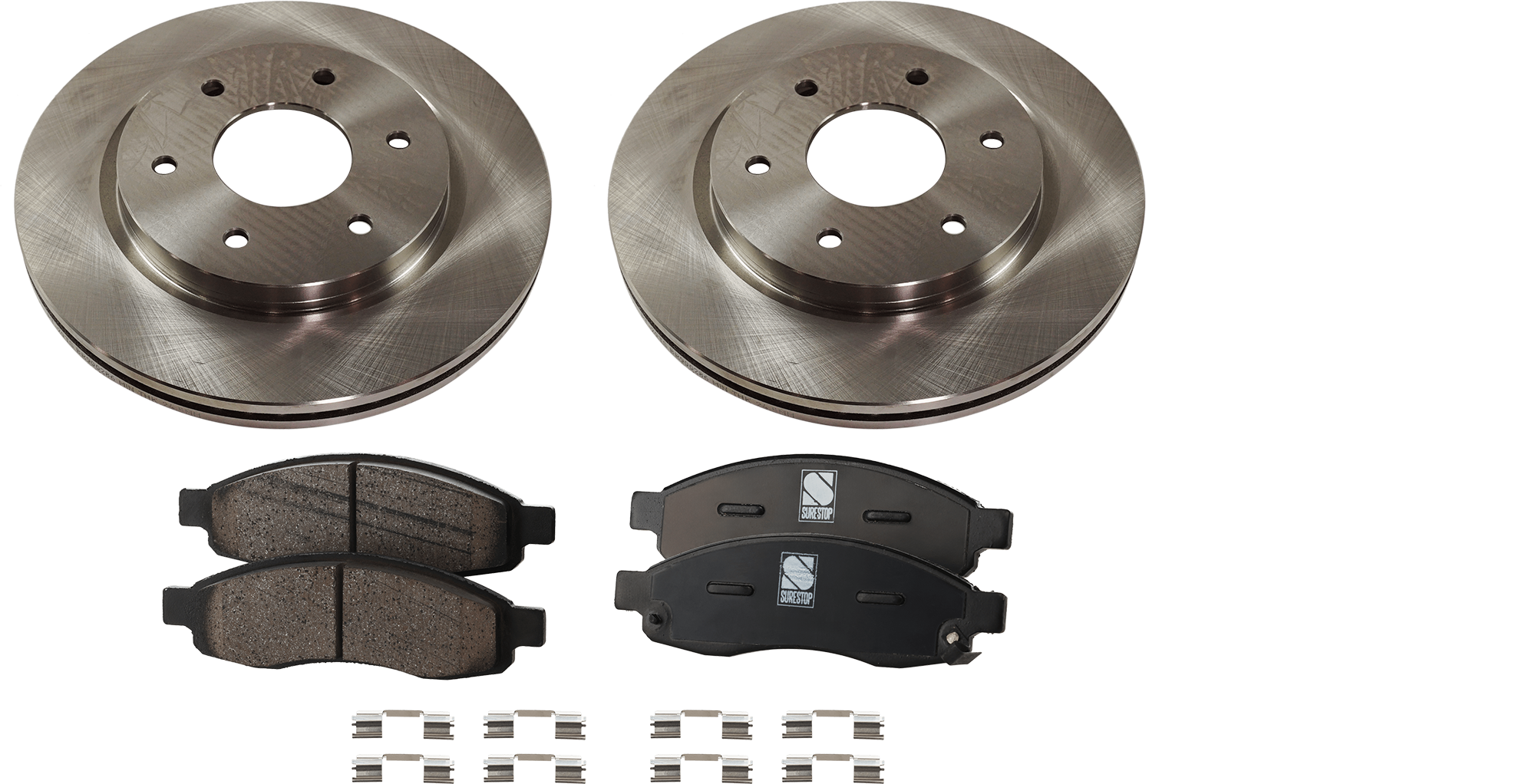 AM QX56 ARMADA 05-05 FRONT BRAKE DISC AND PAD KIT 2 Wheel Set SKU KIT 031423-20 OEM 40206ZC00A 40206AC00A 40206ZC0