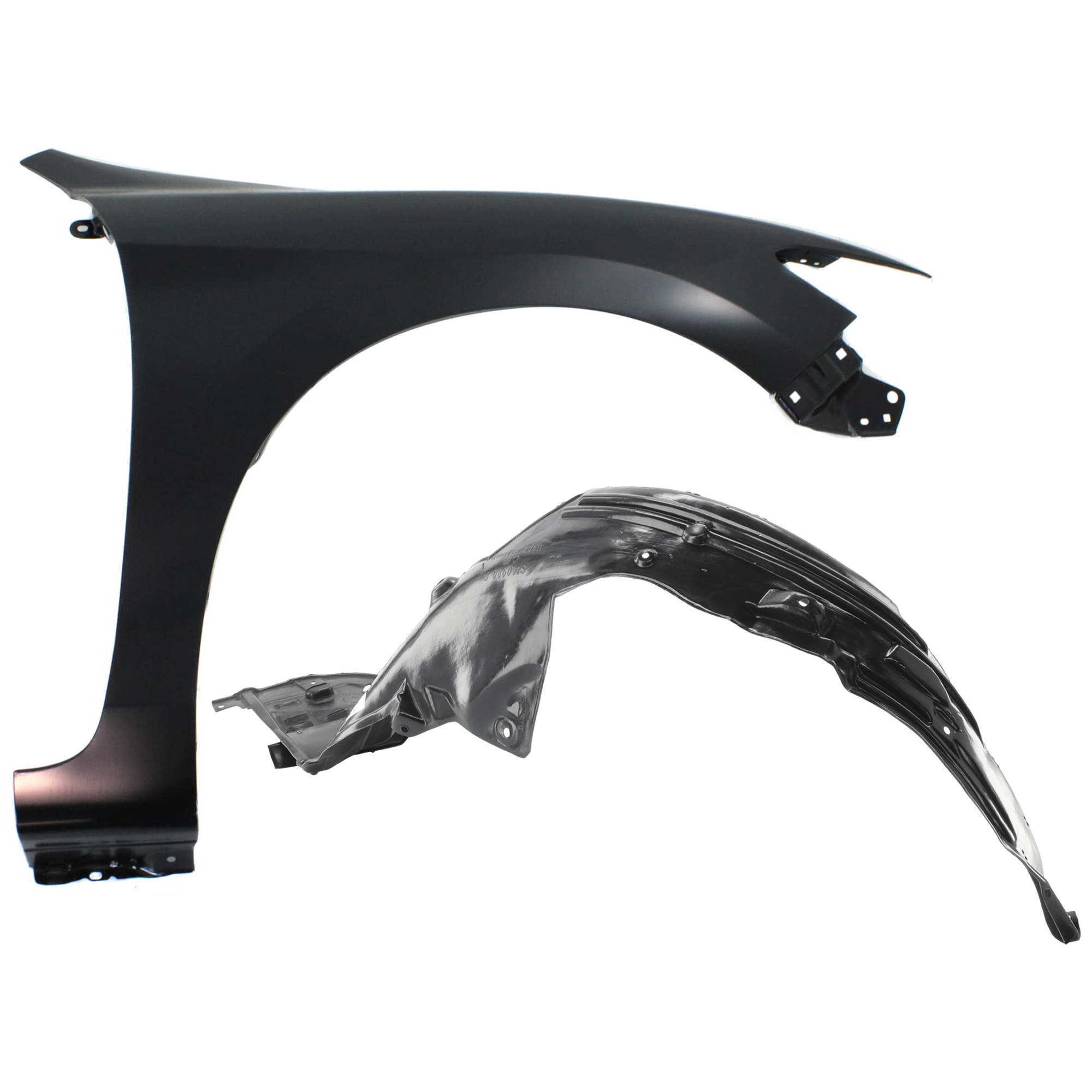 AM ACCORD 13-15 FRONT FENDER LH 2 pc Kit Primed Coupe with Fender Liner SKU KIT 031425-06 Partslink HO1241186 HO1249152 OEM 60211T3LA90ZZ 74100T3LA00