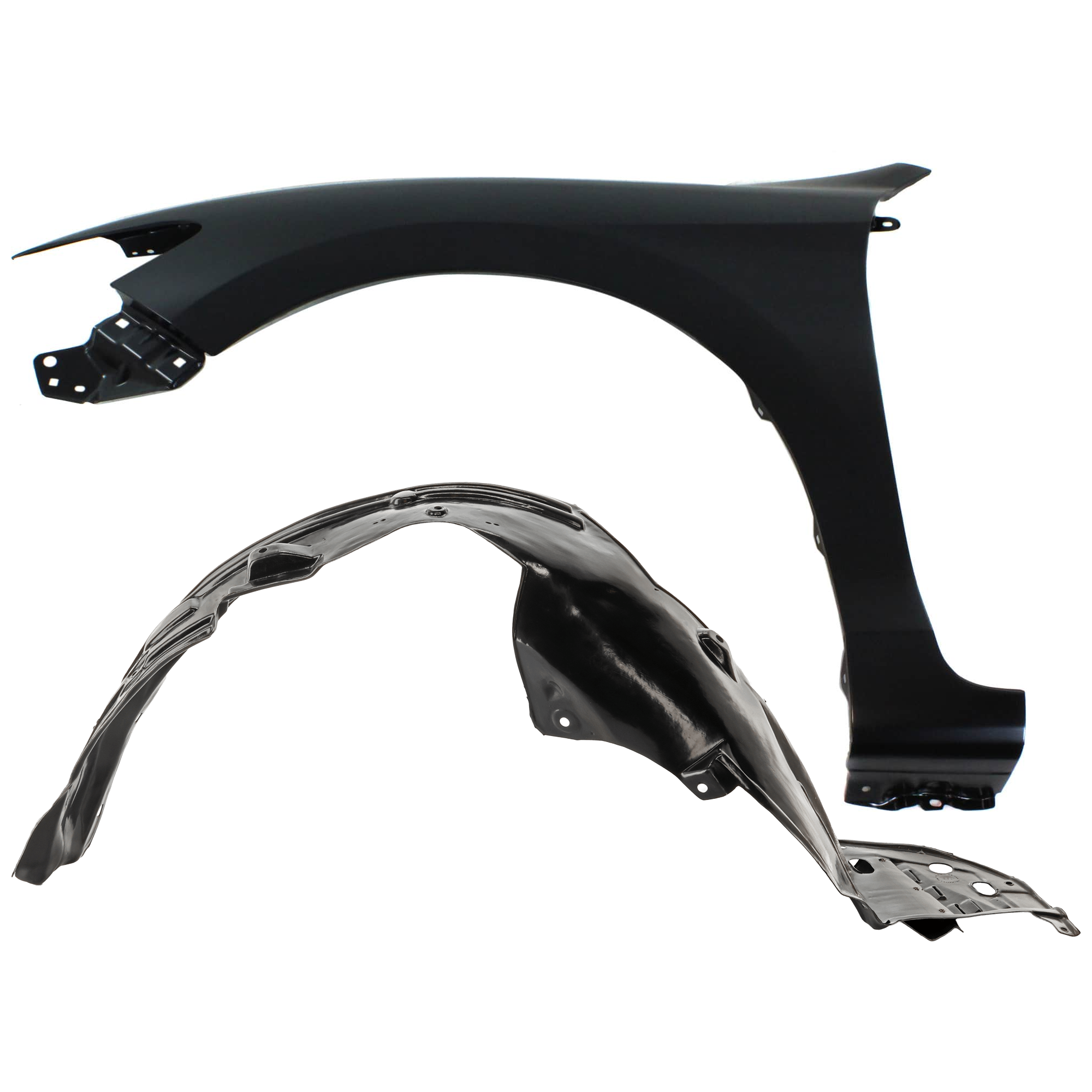 AM ACCORD 13-15 FRONT FENDER RH 2 pc Kit Primed Coupe with Fender Liner SKU KIT 031425-14 Partslink HO1240186 HO1248152 OEM 60261T3LA90ZZ 74150T3LA00
