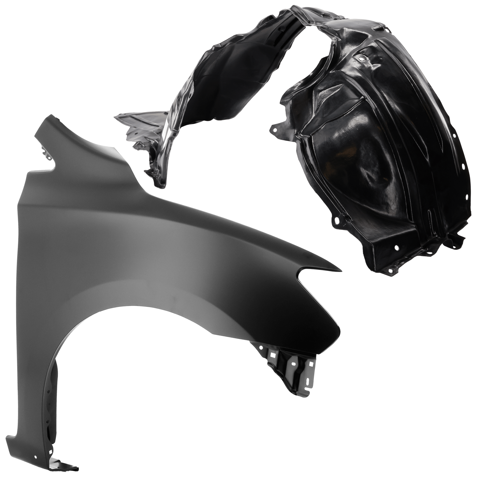 AM SENTRA 13-15 FRONT FENDER LH 2 pc Kit Primed with Fender Liner SKU KIT 031425-21 Partslink NI1241206 NI1249133 OEM F31003SGAA 638403SH0A