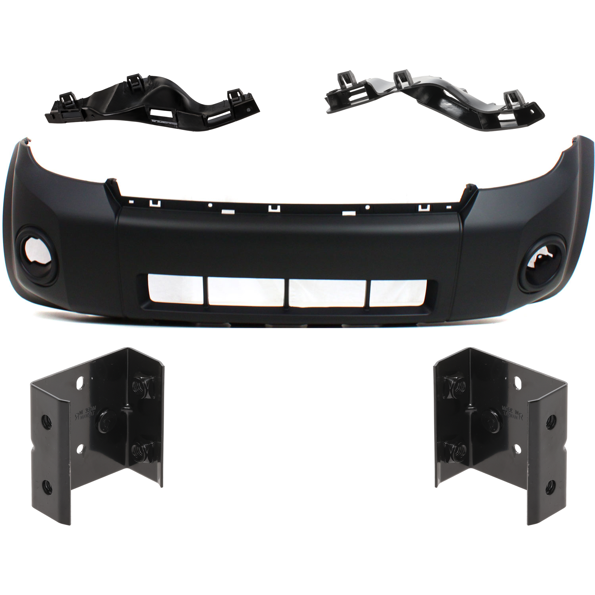 AM ESCAPE 08-08 FRONT BUMPER COVER 5 pc Kit Primed with Bumper Bracket SKU KIT 031425-39 Partslink FO1000621 FO1042127 FO1043127 FO1067142 FO1066142 OEM 8L8Z17D957CPTM 8L8Z17E814B 8L8