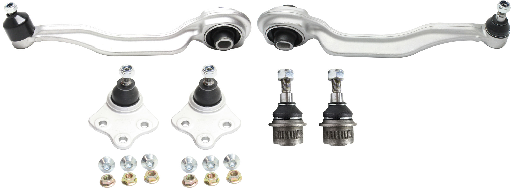 AM SL CLASS 03-12 CONTROL ARM Front RH and LH Lower and Upper Set of 6 SKU KIT 031716-07 OEM 2203330127-1016897 TC1995-45D0
