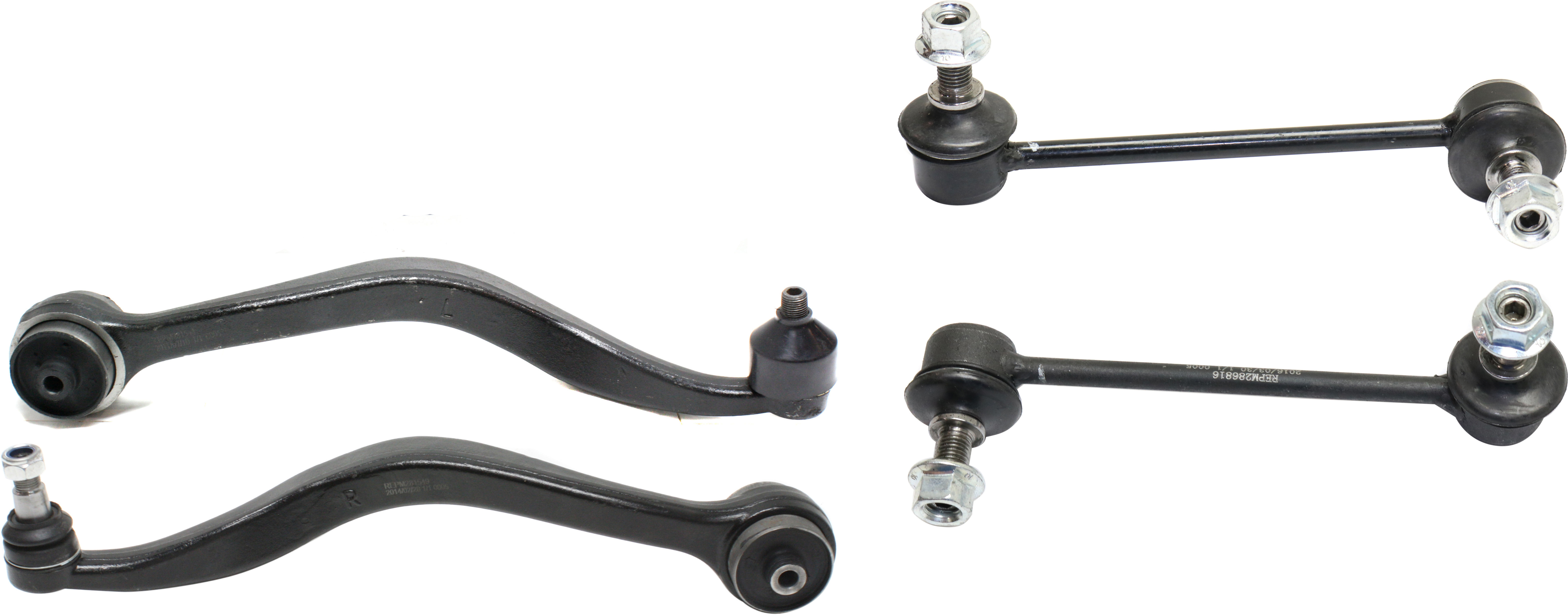 AM MAZDA 6-03-08 FUSION 06-10 FRONT CONTROL ARM KIT RH AND LH Lower Rearward w ball joint s 4 pc Kit with Sway Bar Link SKU KIT 031817-10 OEM BE5Z3079A GR1A34J50 BE5Z3078B