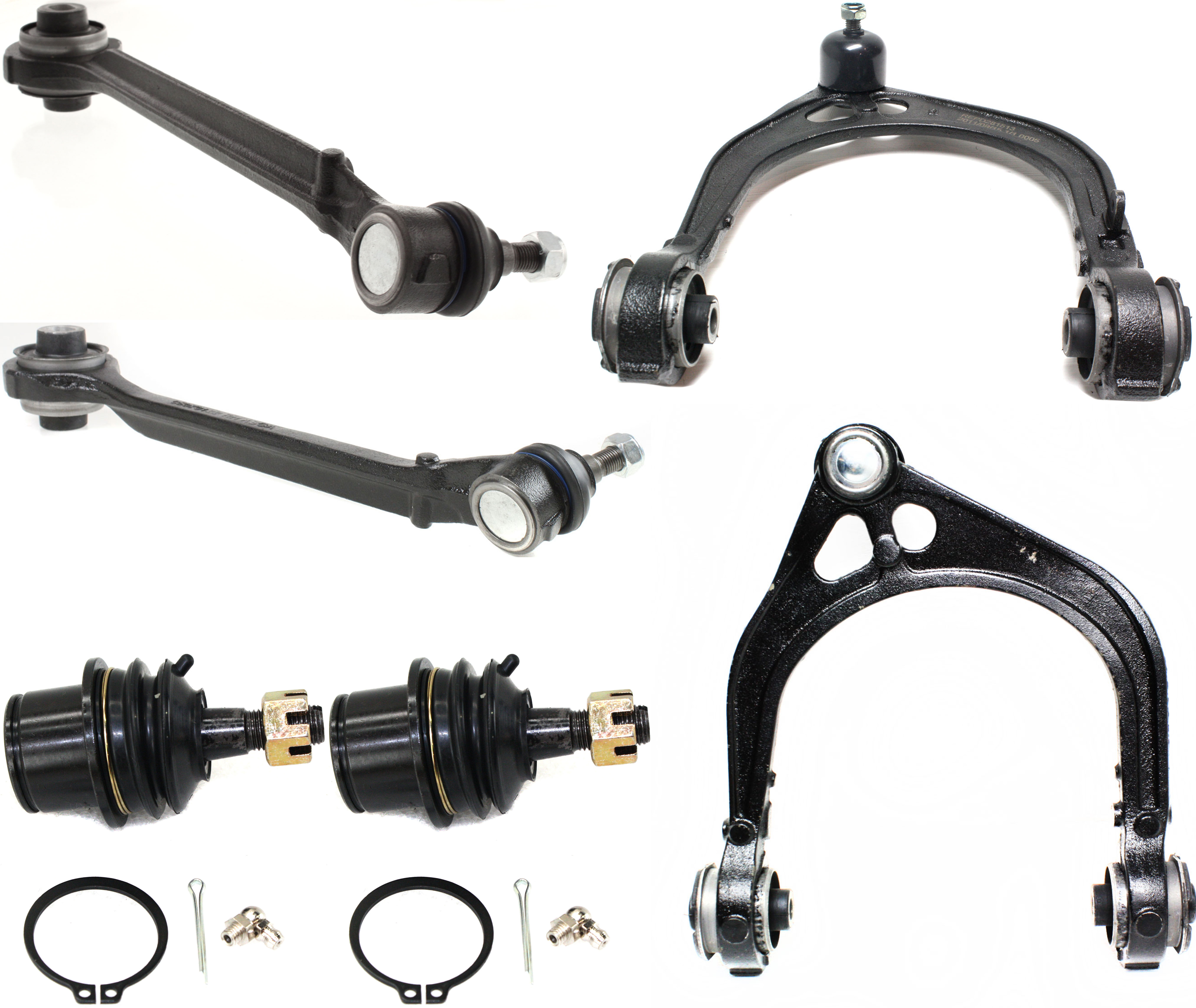 AM CHRYSLER 300-05-14 CHALLENGER 15-15 FRONT CONTROL ARM KIT RH AND LH Upper and Lower Forward w ball joint s 6 pc Kit with Ball Joint SKU KIT 031817-12 OEM 2601744-5051433-45D2442-46D244