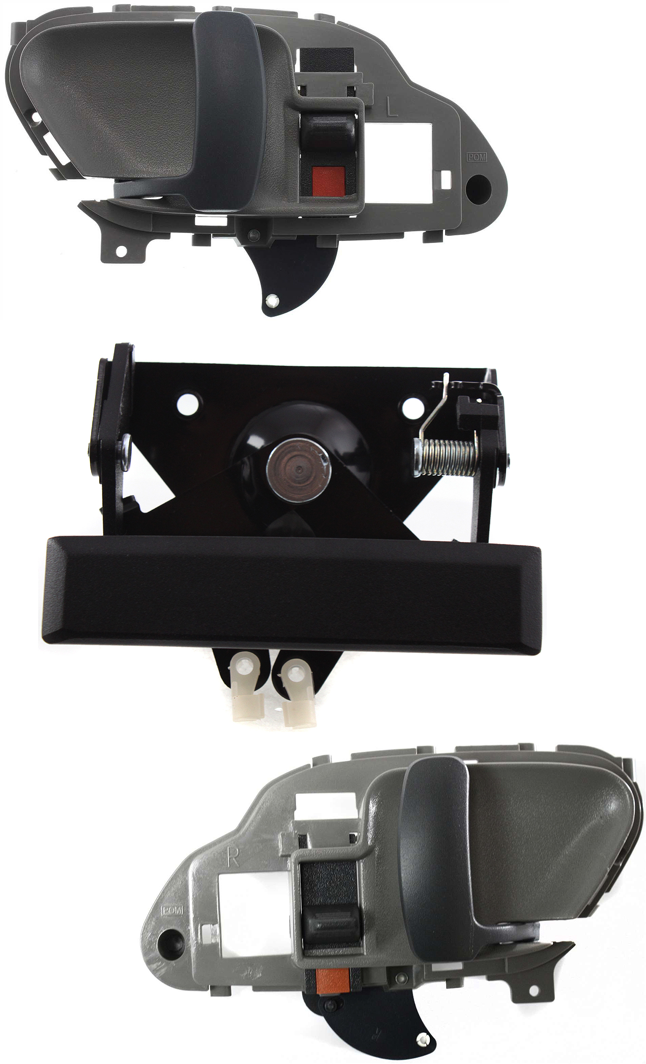AM C K FULL SIZE P U 95-00 FRONT DOOR HANDLE RH AND LH Inside w Exterior Tailgate 3 pc Kit with Interior Door Handle SKU KIT 031915-18 Partslink GM1915101 GM1352101 GM1353101 OEM 15991785-15708043-15708044