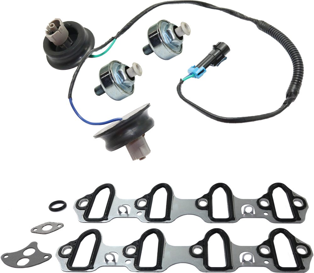 AM EXPRESS SAVANA 3500-04-07 KNOCK SENSOR 4 pc Kit with Intake Manifold Gasket and Knock Sensor Harness SKU KIT 032019-01 OEM 32001-72926-144431-213362-7165