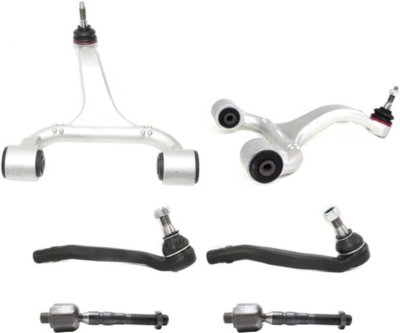 AM M CLASS 98-05 FRONT CONTROL ARM KIT RH AND LH Upper 6 pc Kit 4WD with Tie Rod End SKU KIT 032019-07 OEM 1633330001-1633330101-16333802