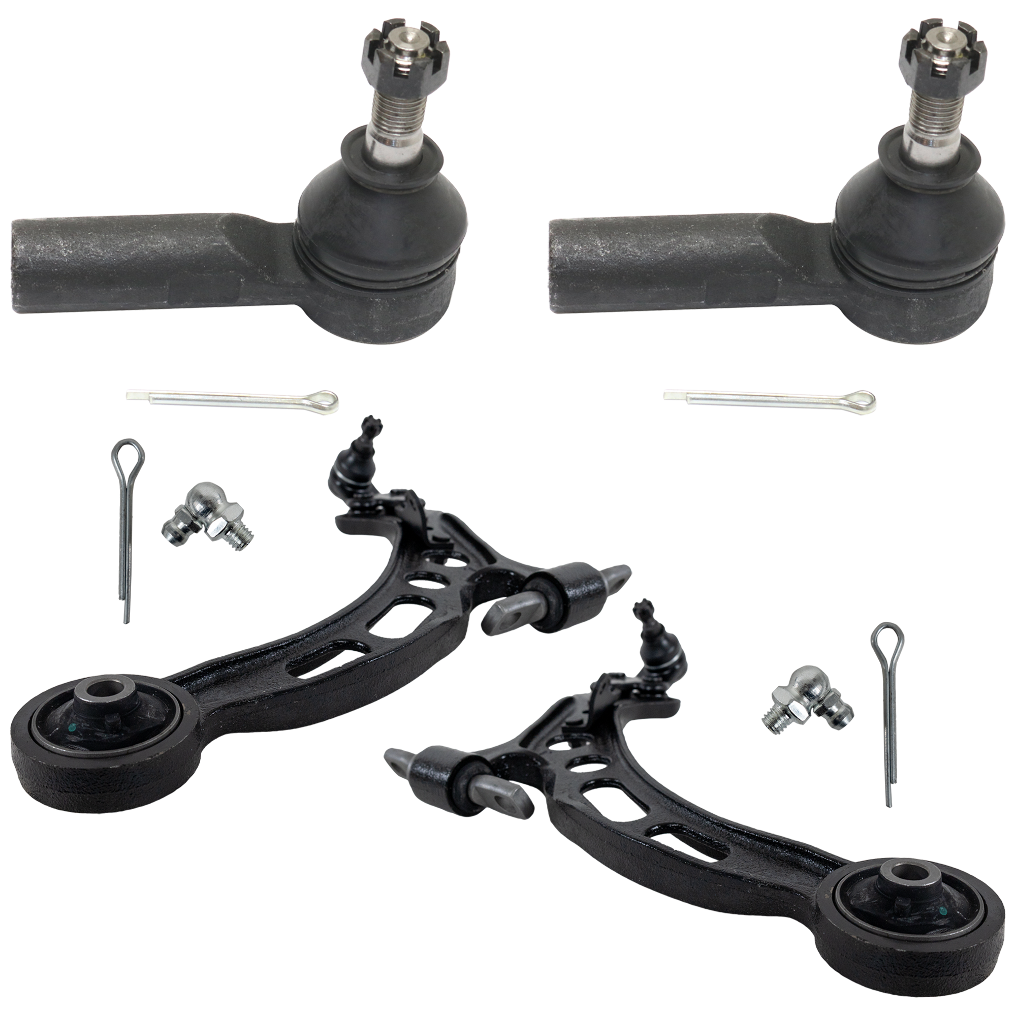 AM CAMRY ES300-92-96 FRONT CONTROL ARM RH AND LH Lower 4 pc kit with Tie Rod Ends SKU KIT 032019-11 OEM 4806933020-4806806010-48068330