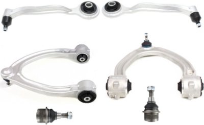 AM CL CLASS S CLASS 00-06 FRONT CONTROL ARM RH AND LH Upper and Lower 6 pc Kit RWD with Ball Joints SKU KIT 032019-16 OEM 2203330127-2203304411-22033058