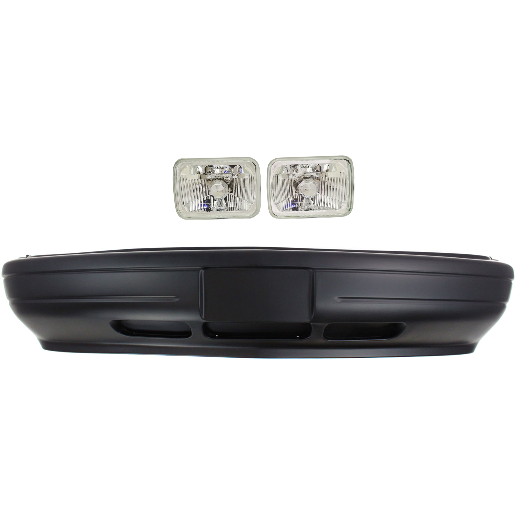 AM ASTRO SAFARI 95-05 FRONT BUMPER COVER 2 pc Kit Primed with Headlight SKU KIT 032025-02