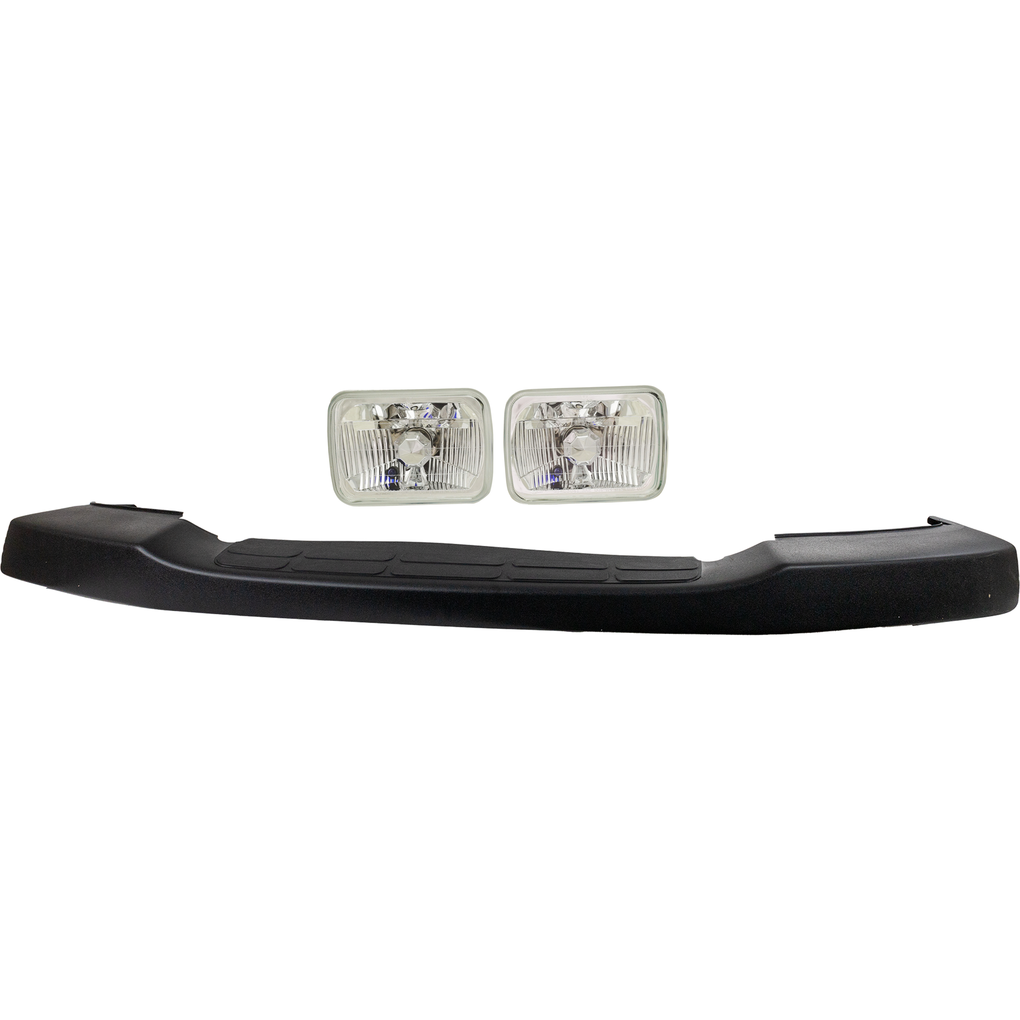 AM EXPRESS 3500 EXPRESS 2500-03-10 FRONT BUMPER COVER Upper 2 pc Kit Textured with Headlight SKU KIT 032025-06