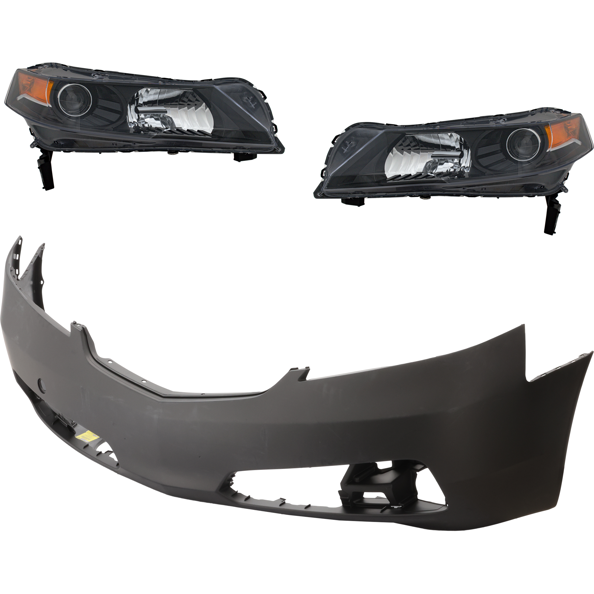 AM TL 12-14 HEAD LAMP RH AND LH Lens and Housing HID Xenon 3 pc Kit w o HID Kit with Bumper Cover SKU KIT 032025-45 Partslink AC2518118 AC2519118 AC1000178 OEM 33101TK4A11-33151TK4A11-04711T
