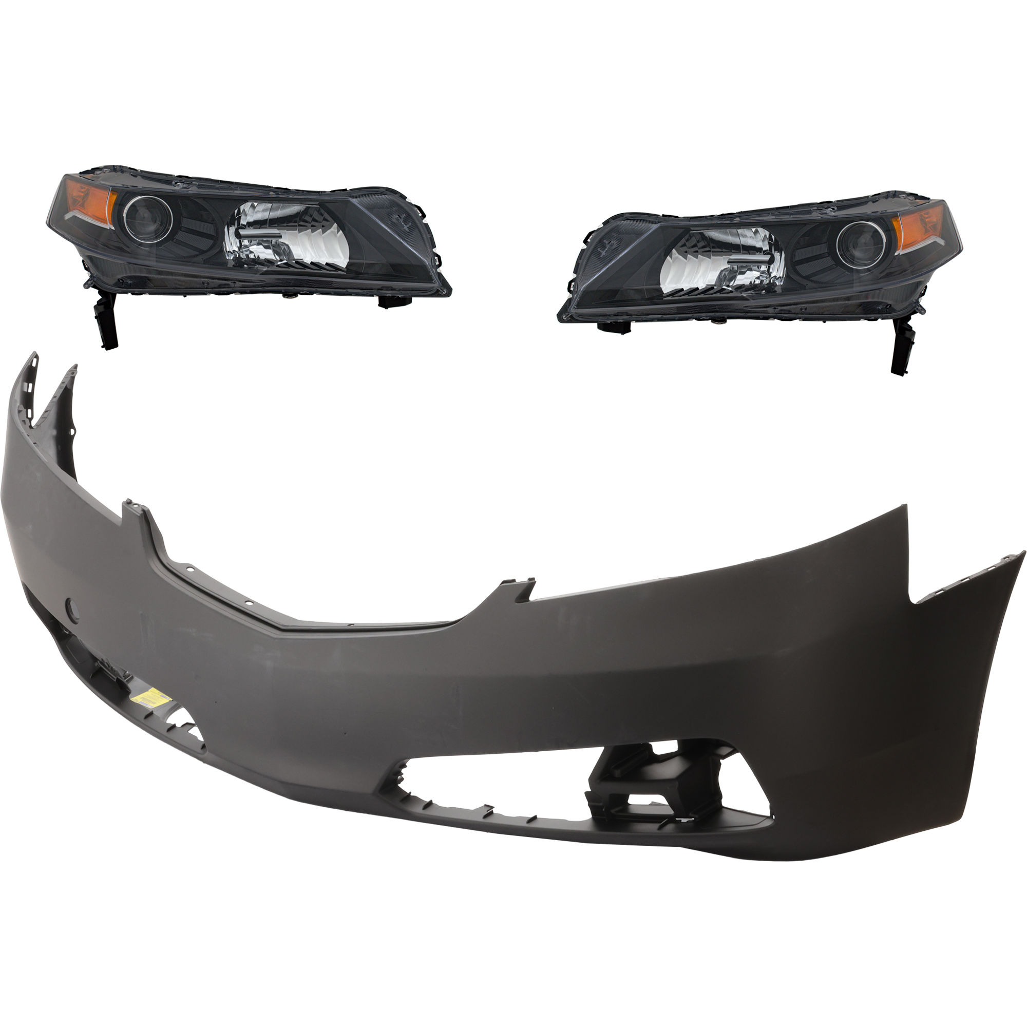 AM TL 12-14 HEAD LAMP RH AND LH 3 pc Kit Lens and Housing HID Xenon w o HID Kit with Bumper Cover SKU KIT 032025-46 Partslink AC1000178C AC2518118C AC2519118C OEM 04711TK4A80ZZ 33101TK4A11-3315