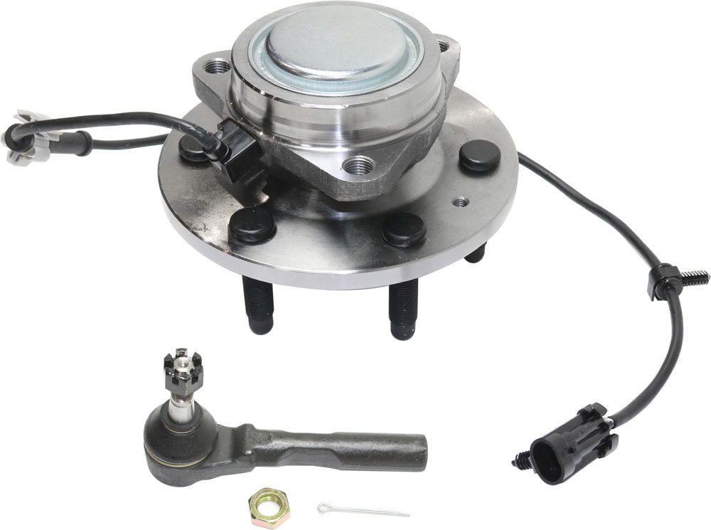 AM SILVERADO SIERRA 1500-05-06 FRONT HUB ASSEMBLY RH AND LH 2 pc Kit 6 Lugs with Tie Rod End SKU KIT 032118-23 OEM 15233111-15863440-26076544
