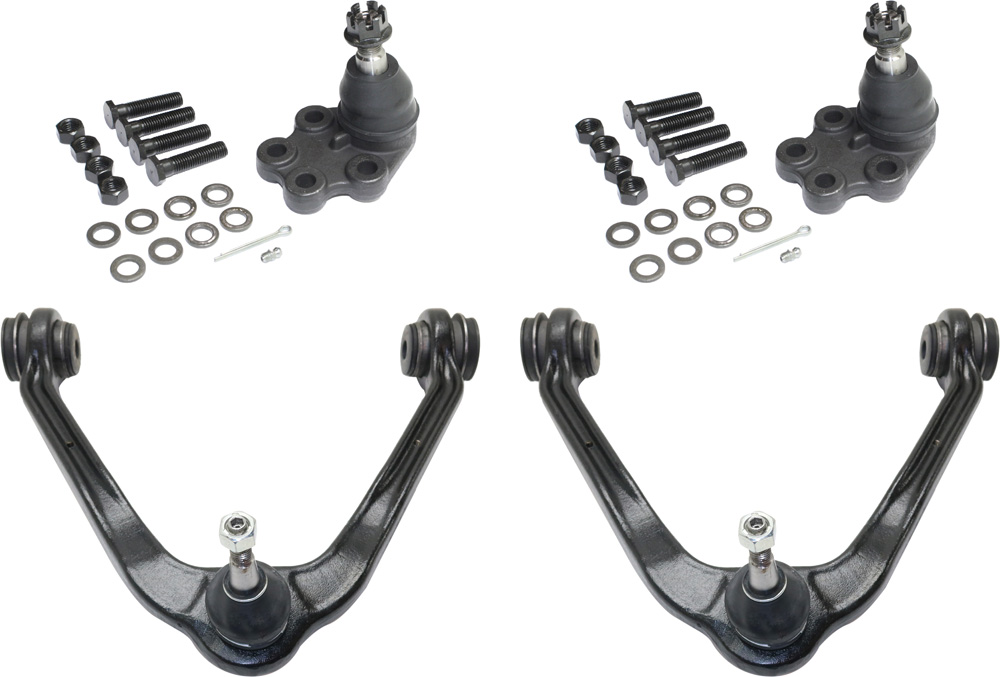 AM SILVERADO 1500 SIERRA 1500-99-06 FRONT CONTROL ARM KIT RH AND LH Upper w ball joint s 4 pc Kit with Ball Joint SKU KIT 032118-32 OEM 104266-2601527-5051271-1501551