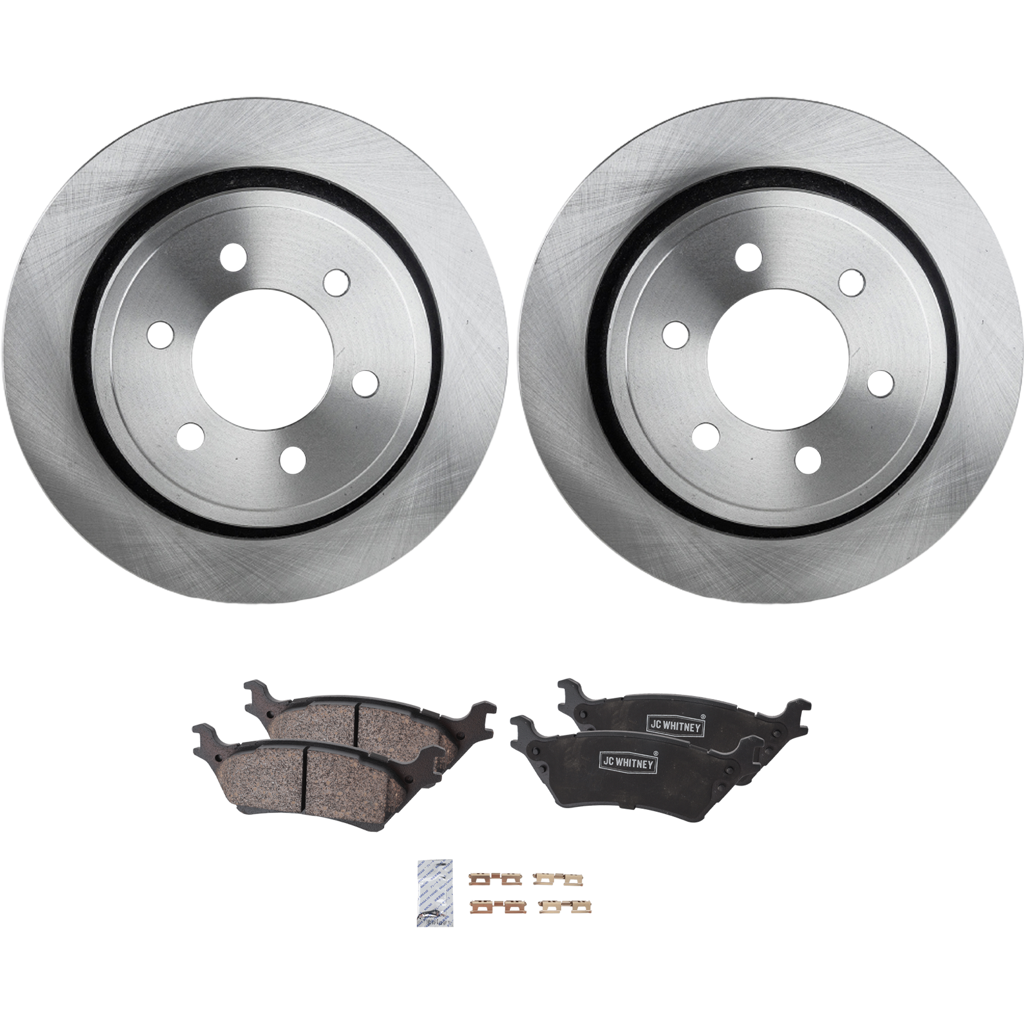 AM F 150-12-18 REAR BRAKE DISC AND PAD KIT 4 pc Kit SKU KIT 032123-03 OEM 42281-850309-60054220-680976R