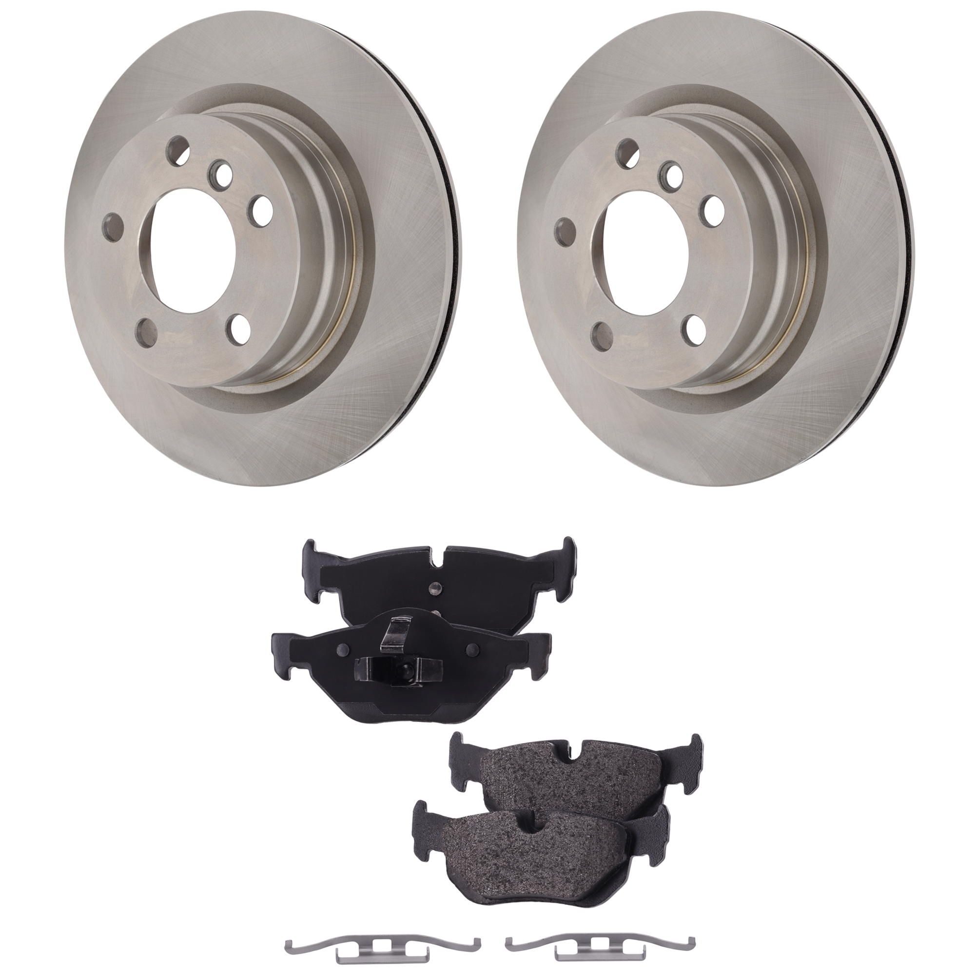 AM 328I 12-13 REAR BRAKE DISC AND PAD KIT 4 pc kit SKU KIT 032123-20 OEM 15705-850402-12134143-60031111